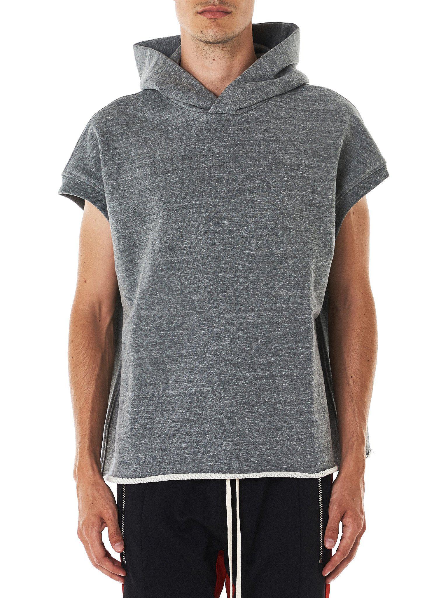 fear of god sleeveless hoodie