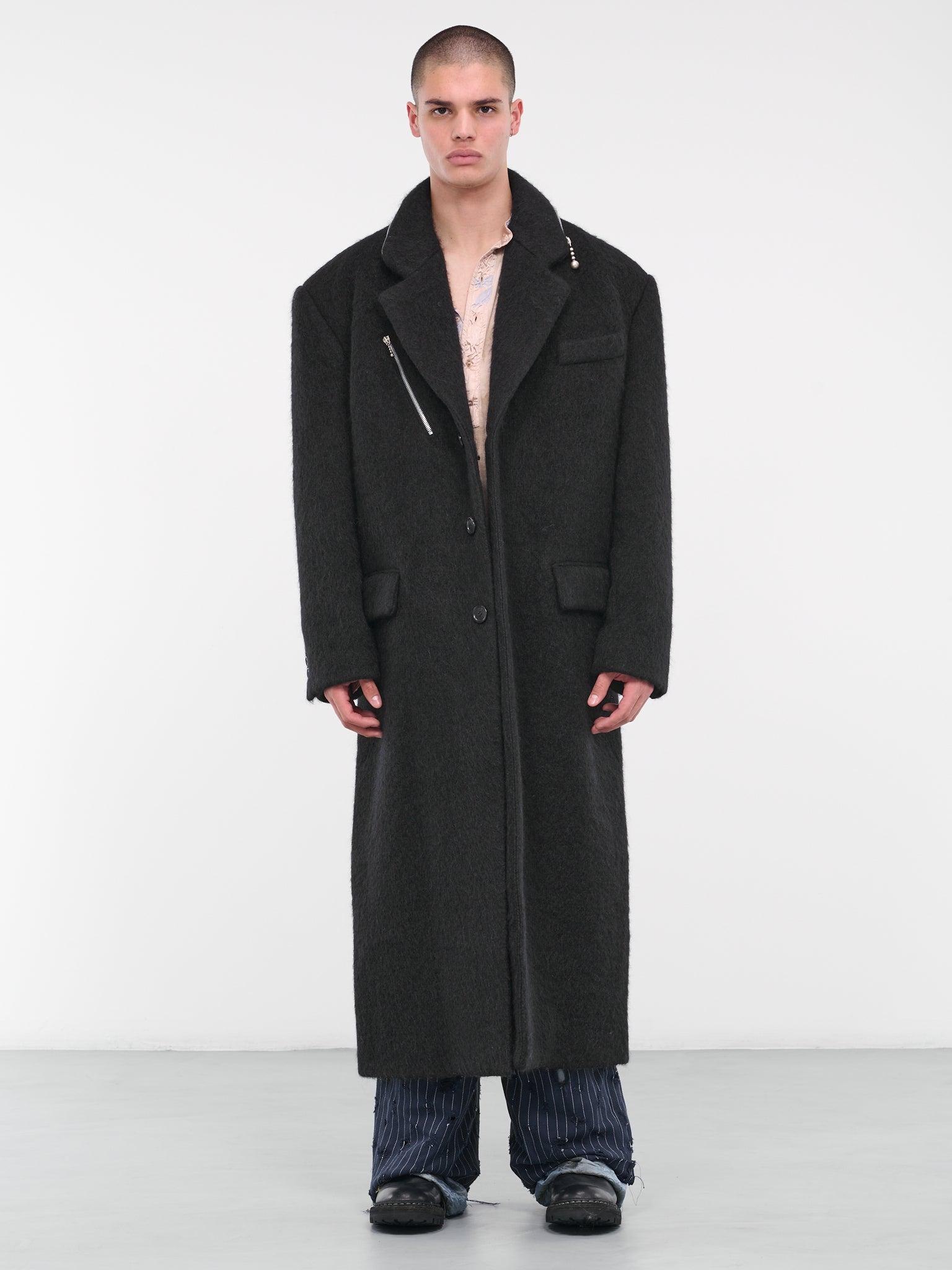Acne Studios Zipper Coat in Black for Men | Lyst