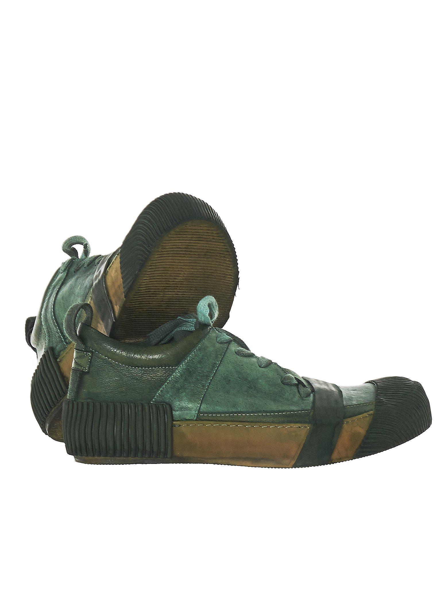 Boris Bidjan Saberi 'bamba2' Low-top Leather Sneaker in Green for Men ...