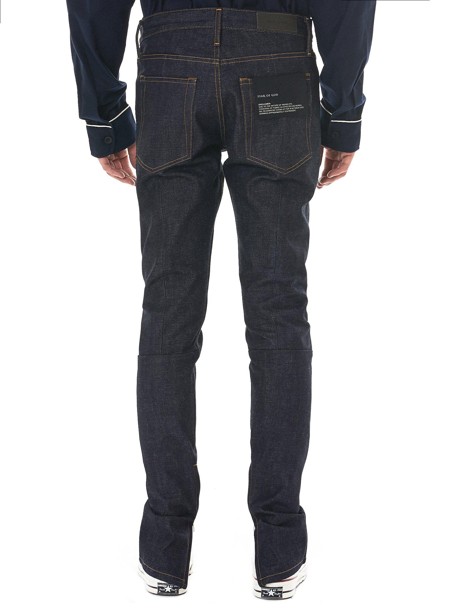 fear of god raw denim