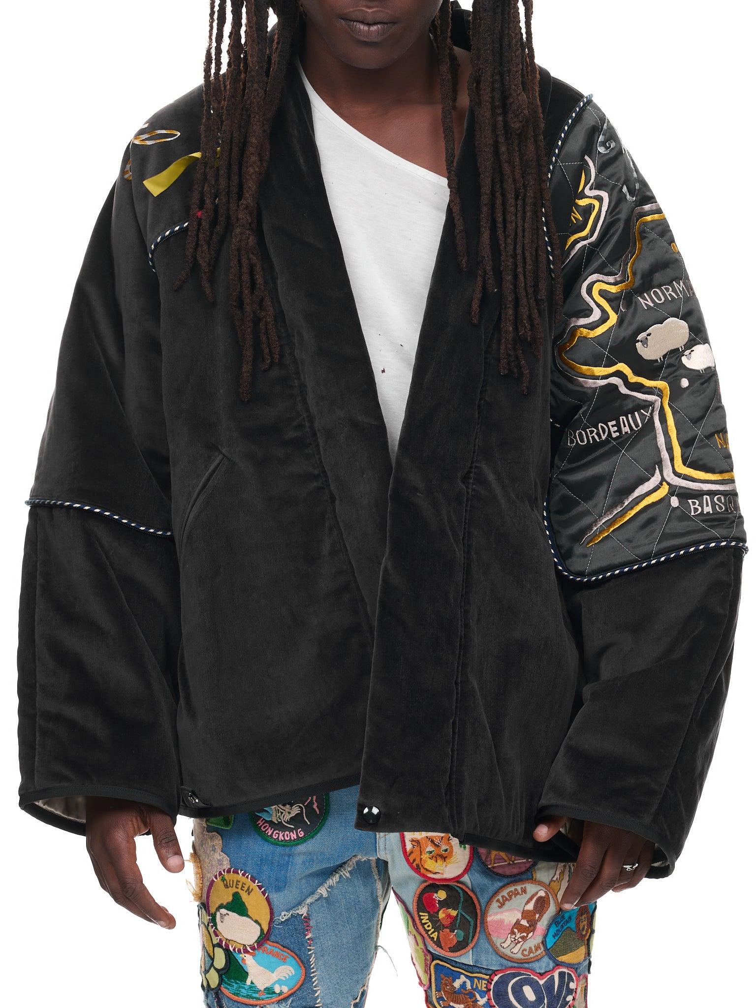 Kapital Velvet Kimono Pillow Jacket in Black for Men Lyst