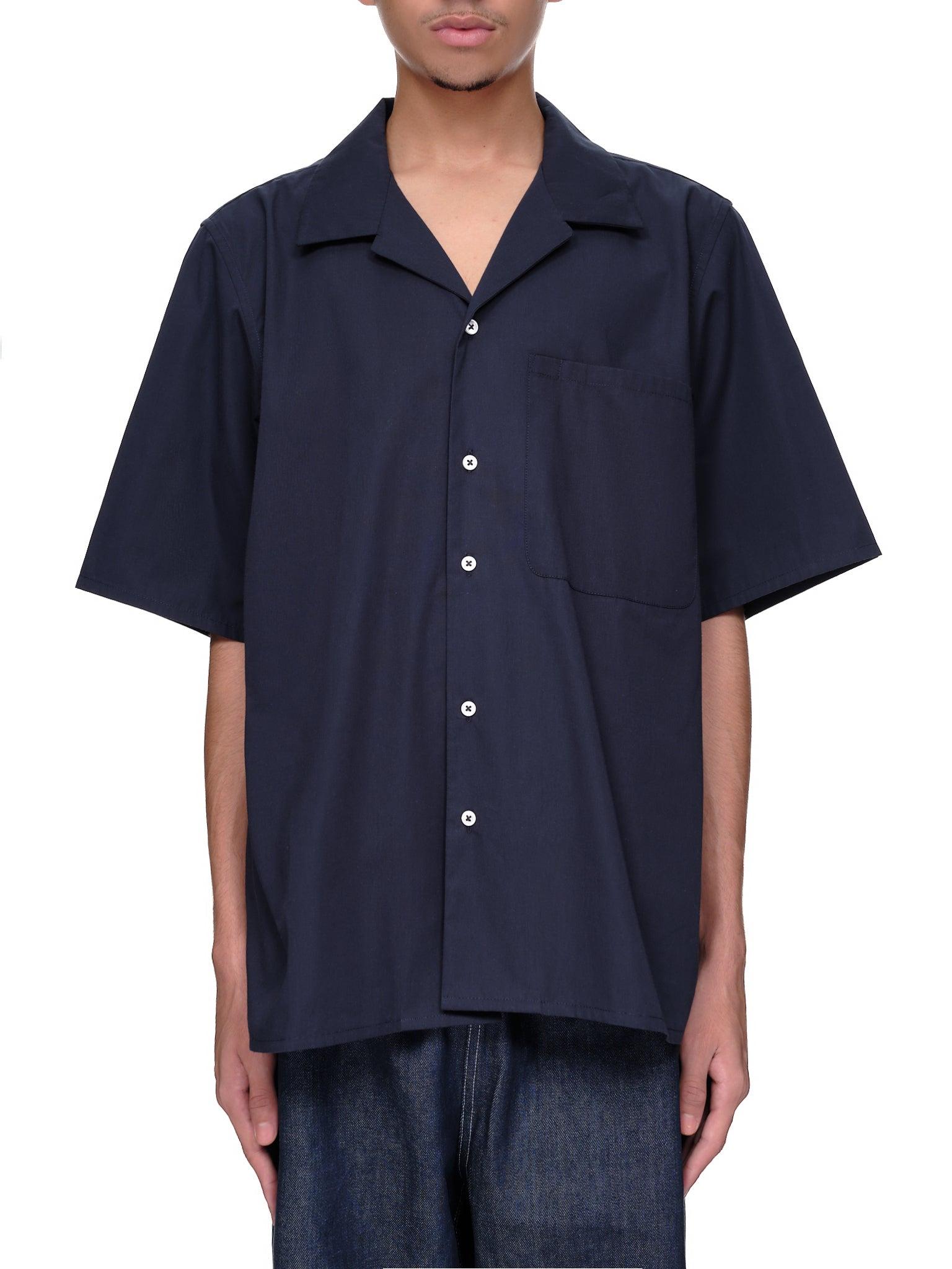 Camiel Fortgens Cotton Button Up Shirt in Navy (Blue) for Men | Lyst