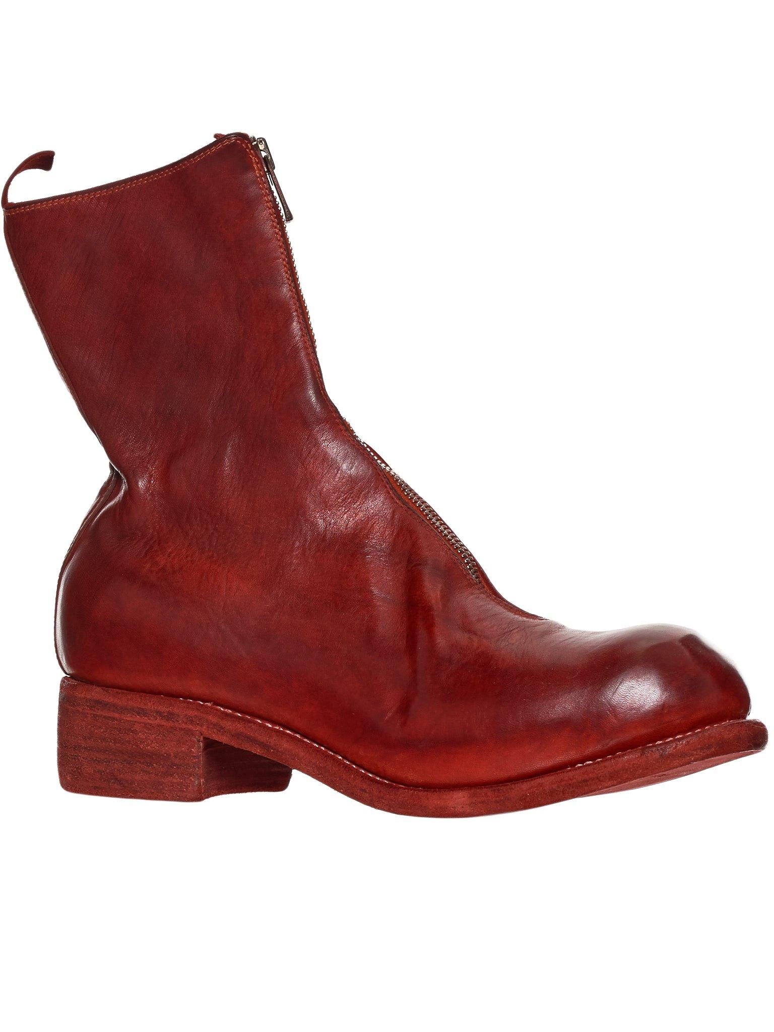 Mens red leather boots Clearance