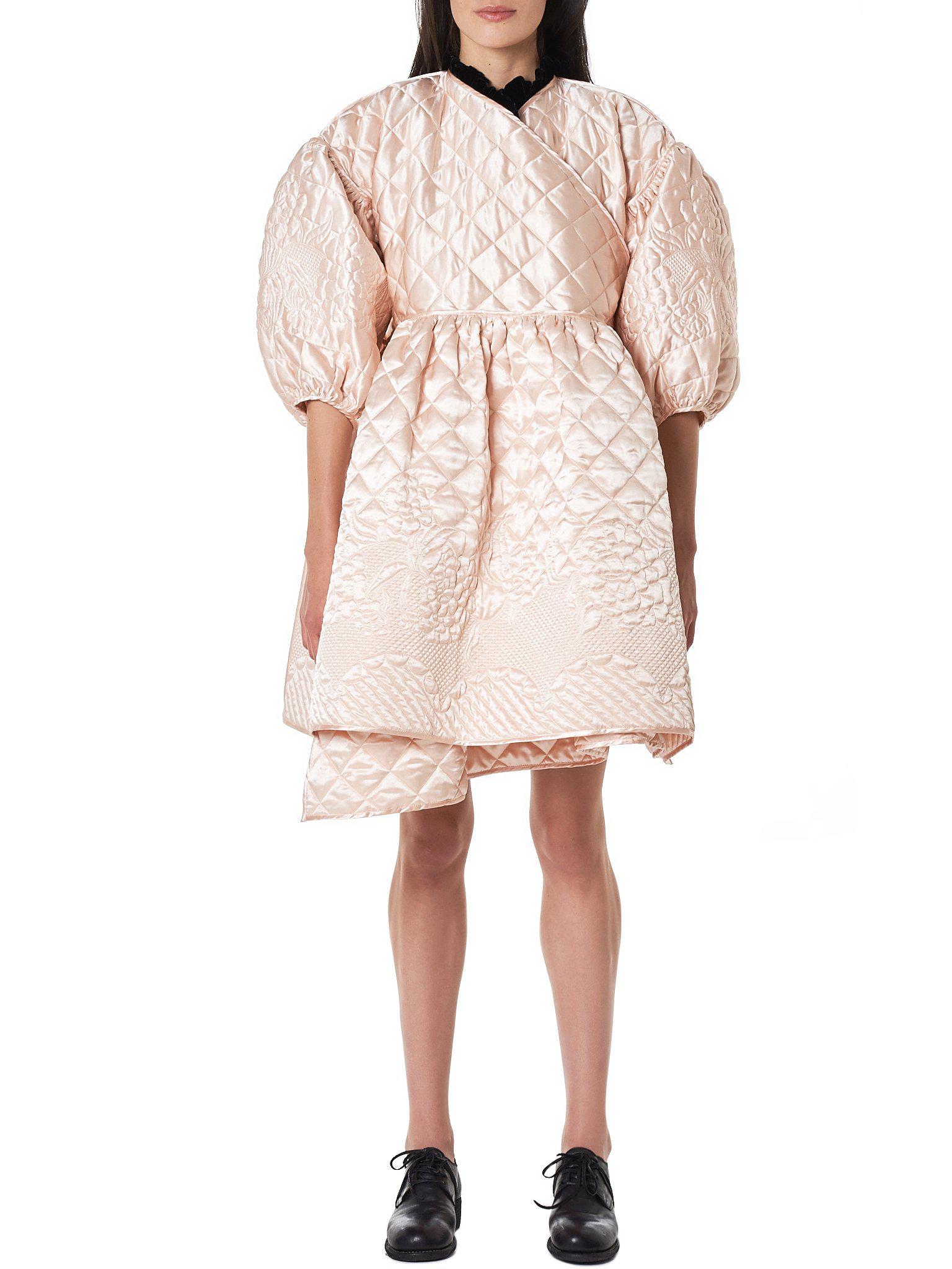 quilted wrap coat