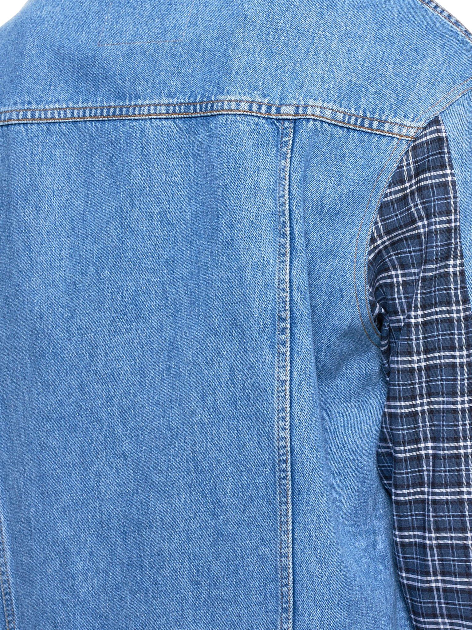 martine rose denim hybrid shirt