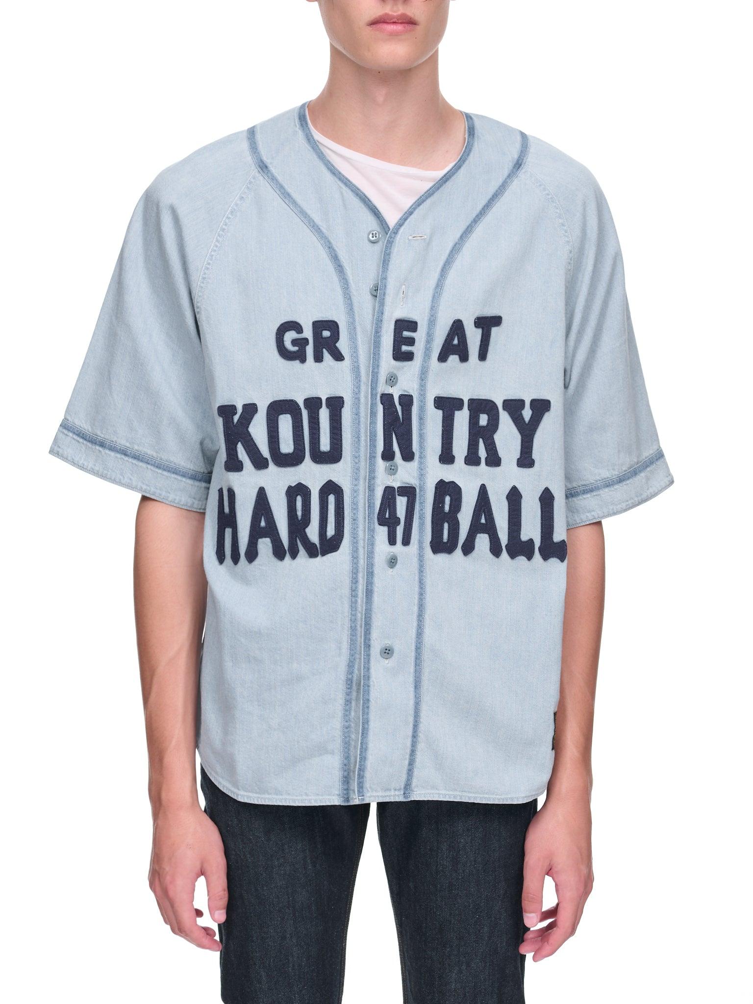 Kapital Great Kountry Baseball Shirt in Blue for Men | Lyst