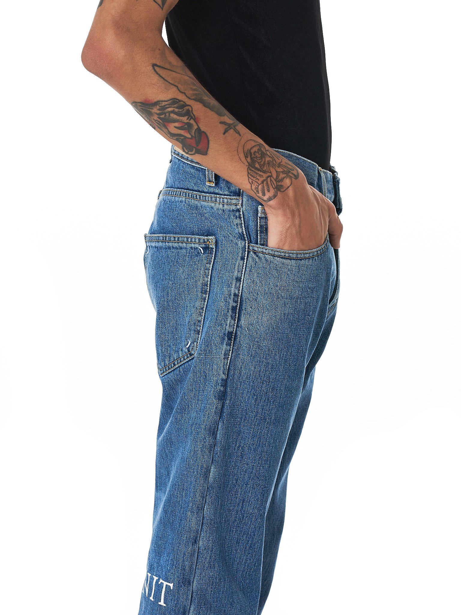 ih nom uh nit Denim Double Hem Jeans in 