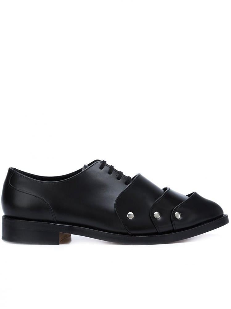 Comme des Garçons Leather Armored Derby Shoes in 1 (Black) for Men | Lyst