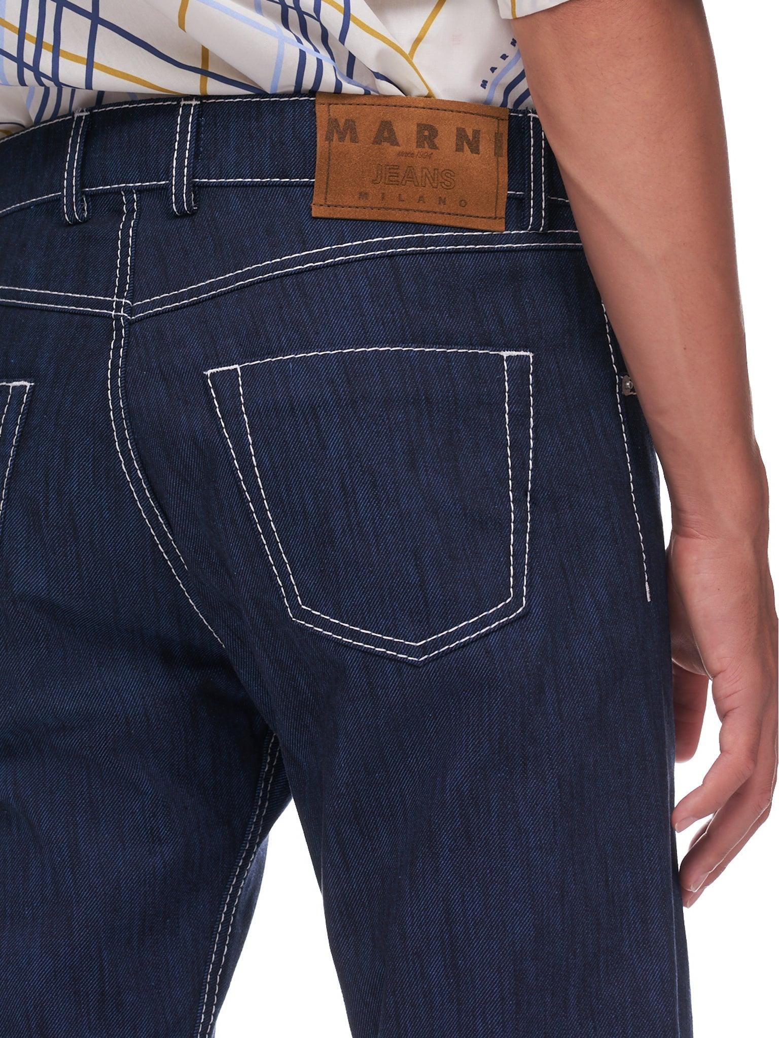 Marni Denim Mid-Rise Cropped Jeans in Blau für Herren Herren Bekleidung Jeans Enge Jeans 