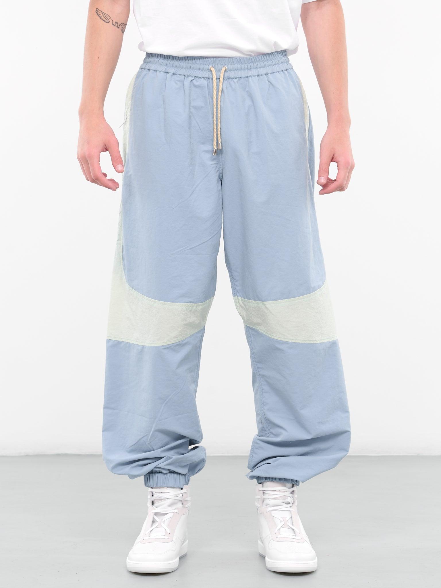RANRA Paneled Track Pants in Blue for Men | Lyst