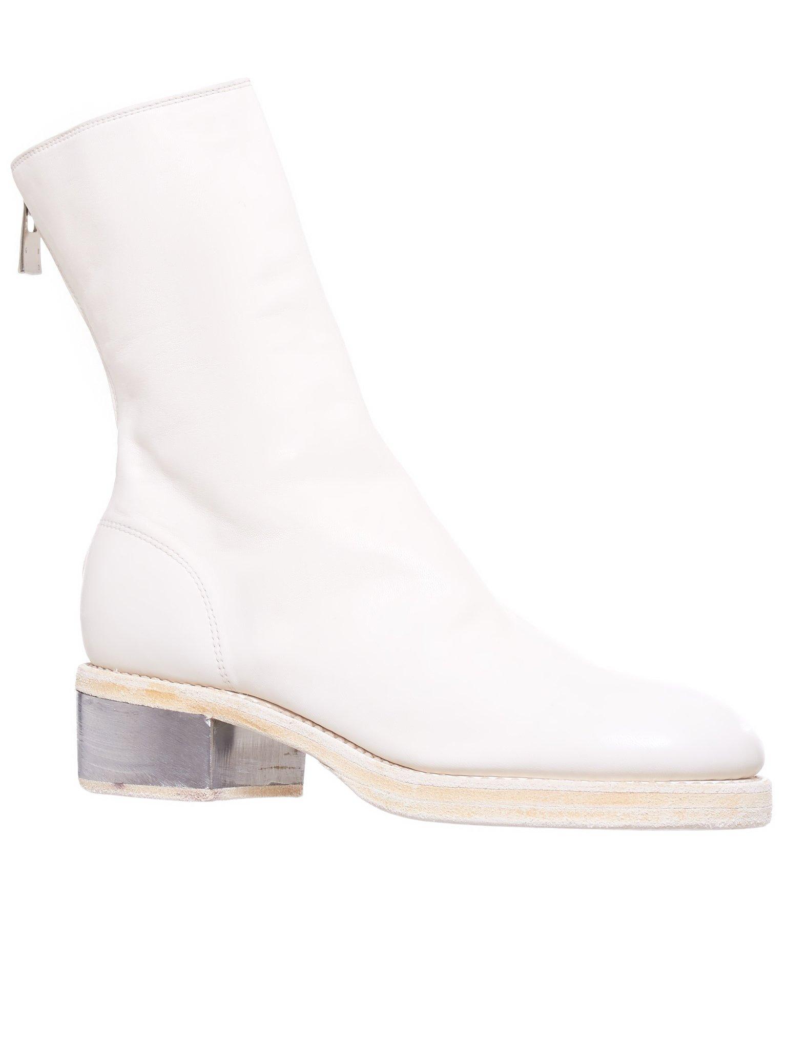 guidi white boots