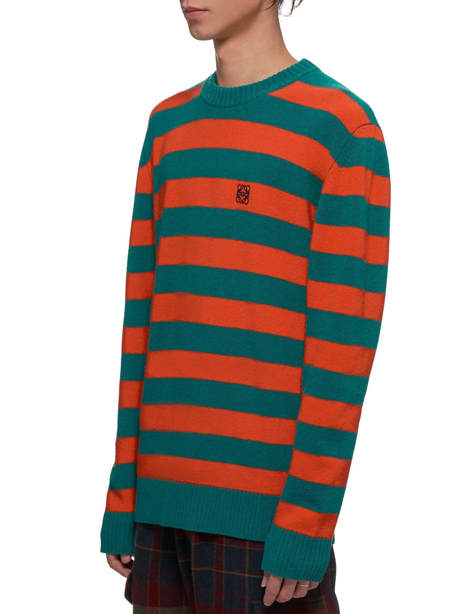 green red striped sweater