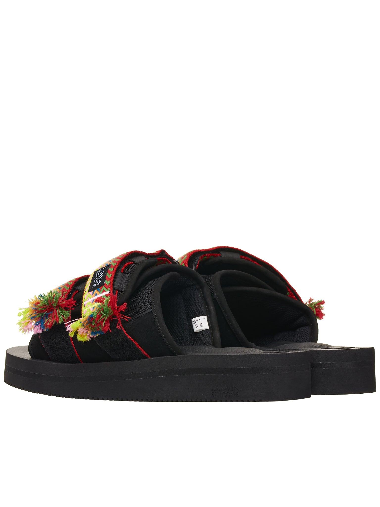 Suicoke Rubber X Lanvin Sandals in Black for Men | Lyst