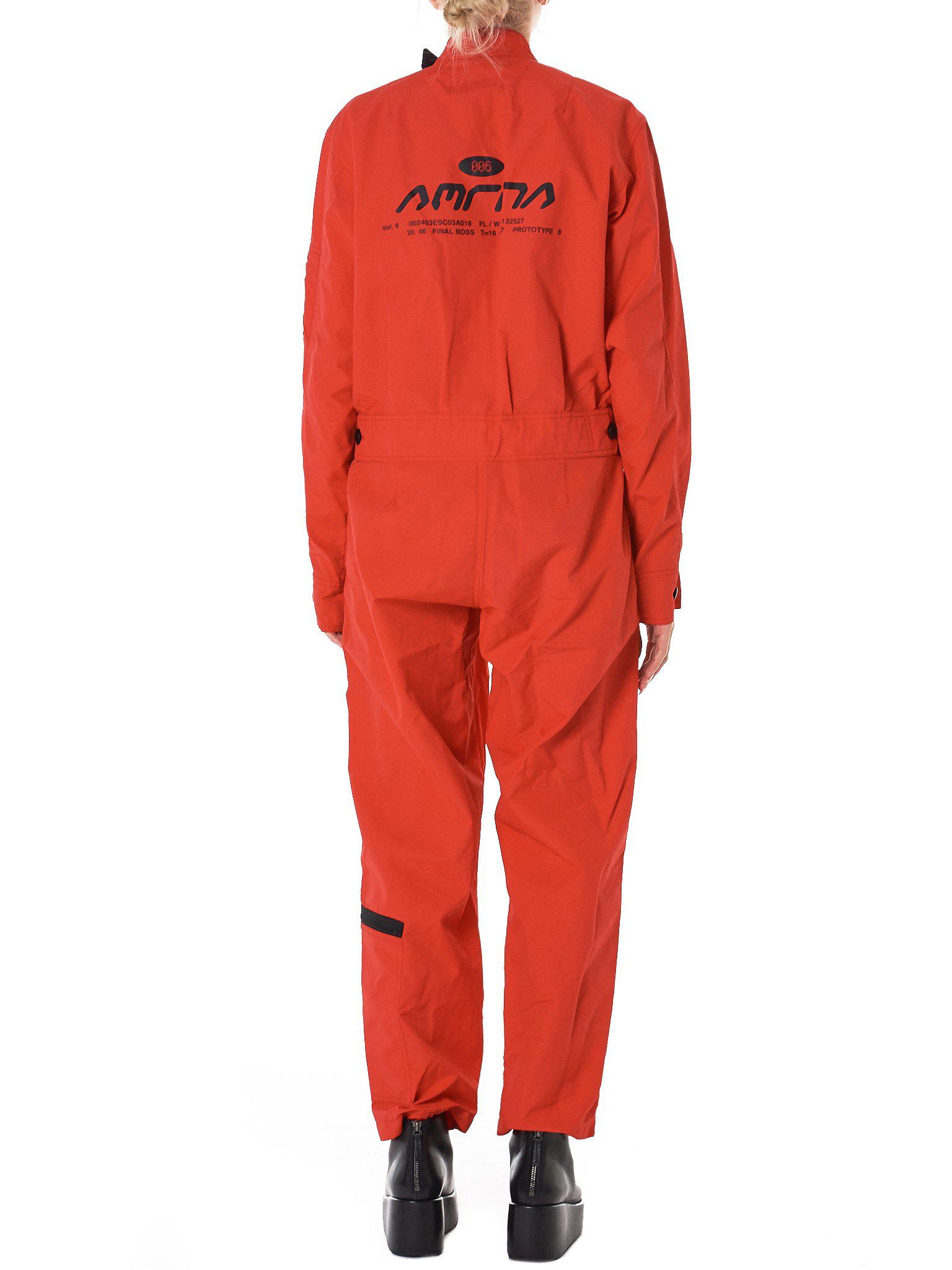 utility jumpsuit red