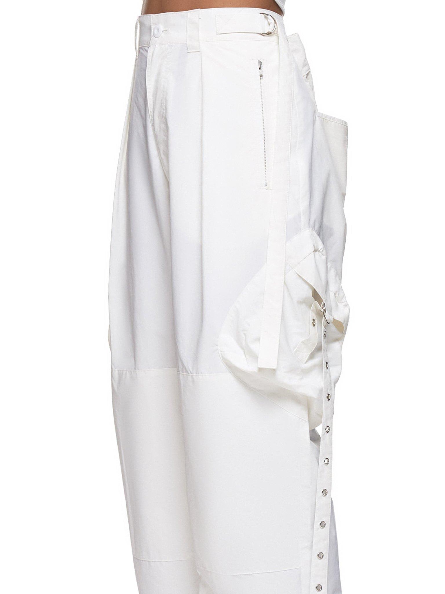 white military cargo pants