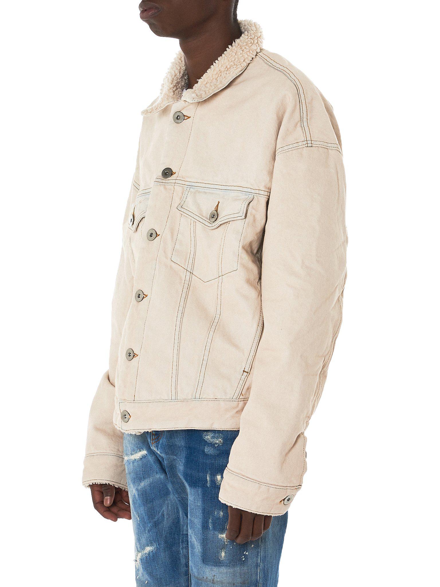 yeezy sherpa jean jacket