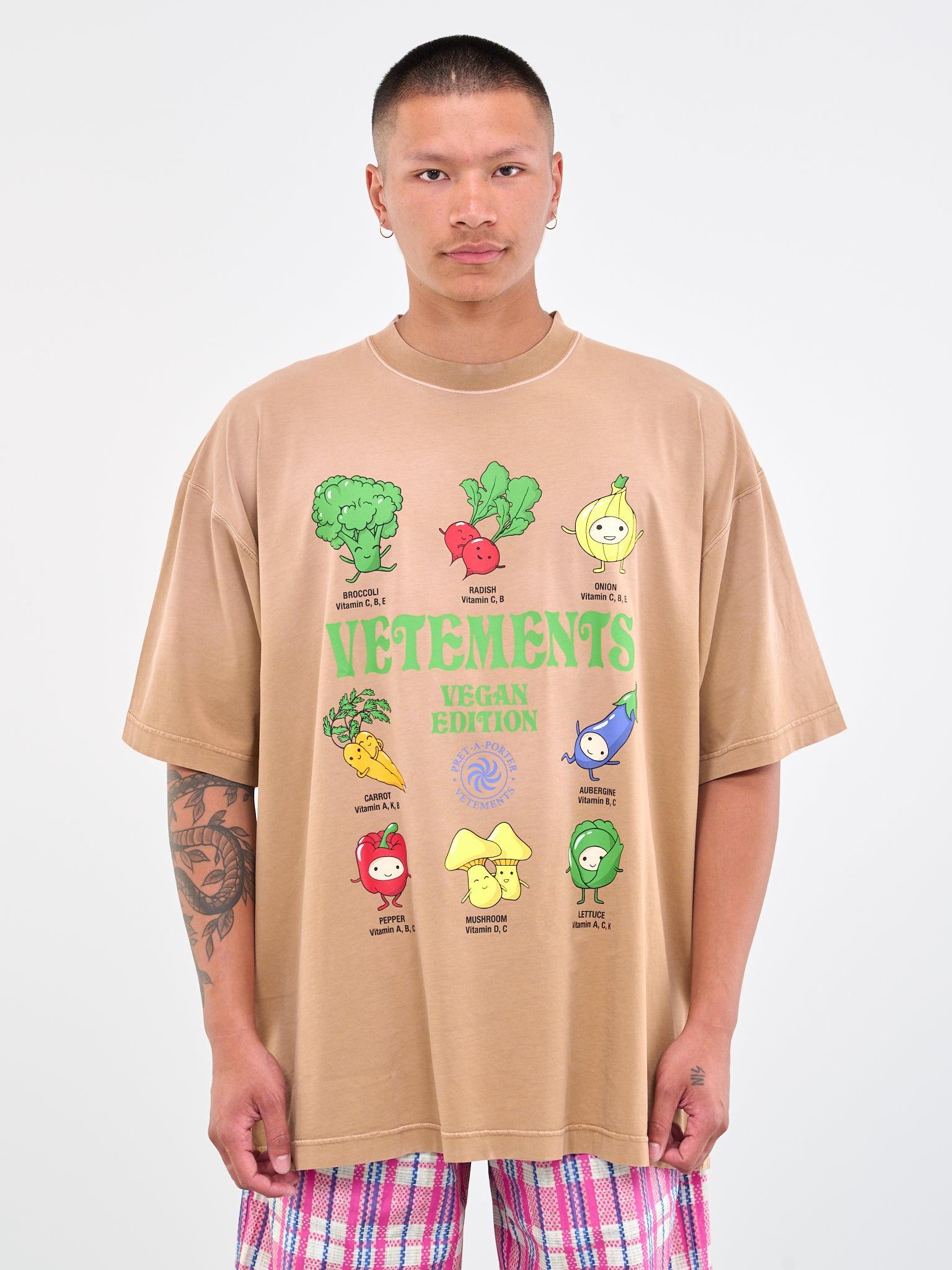 Vetements Vegan T-shirt in Brown for Men | Lyst