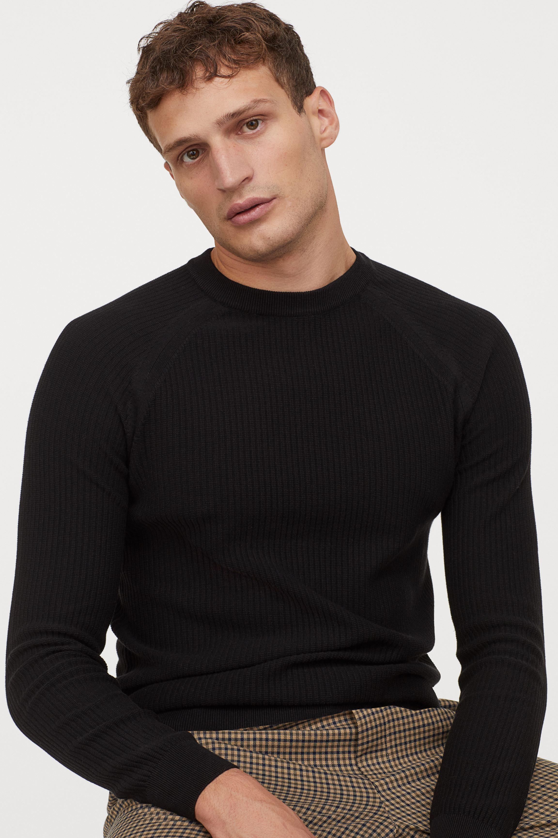 mens muscle fit knitwear