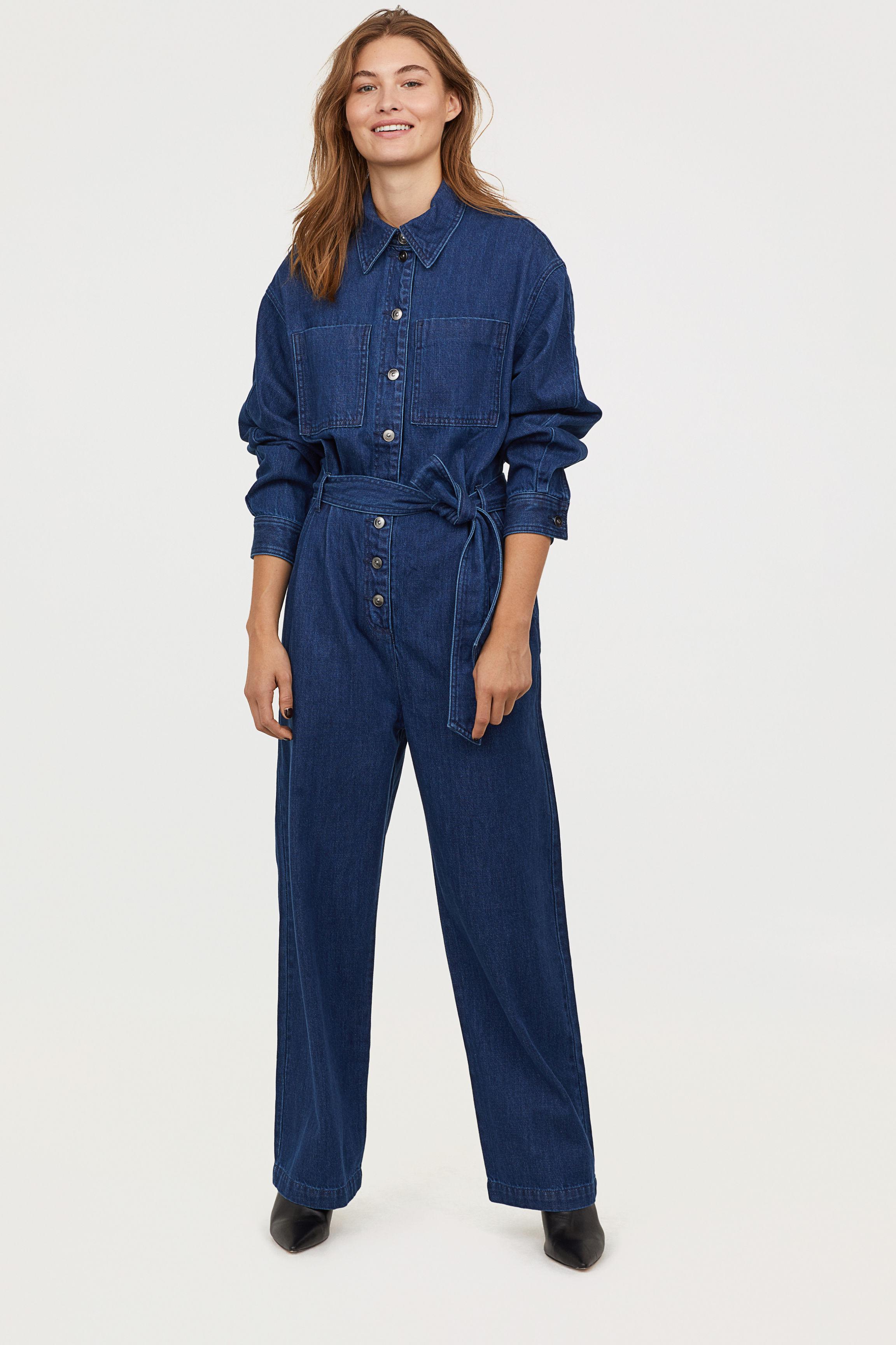 hm denim jumpsuit