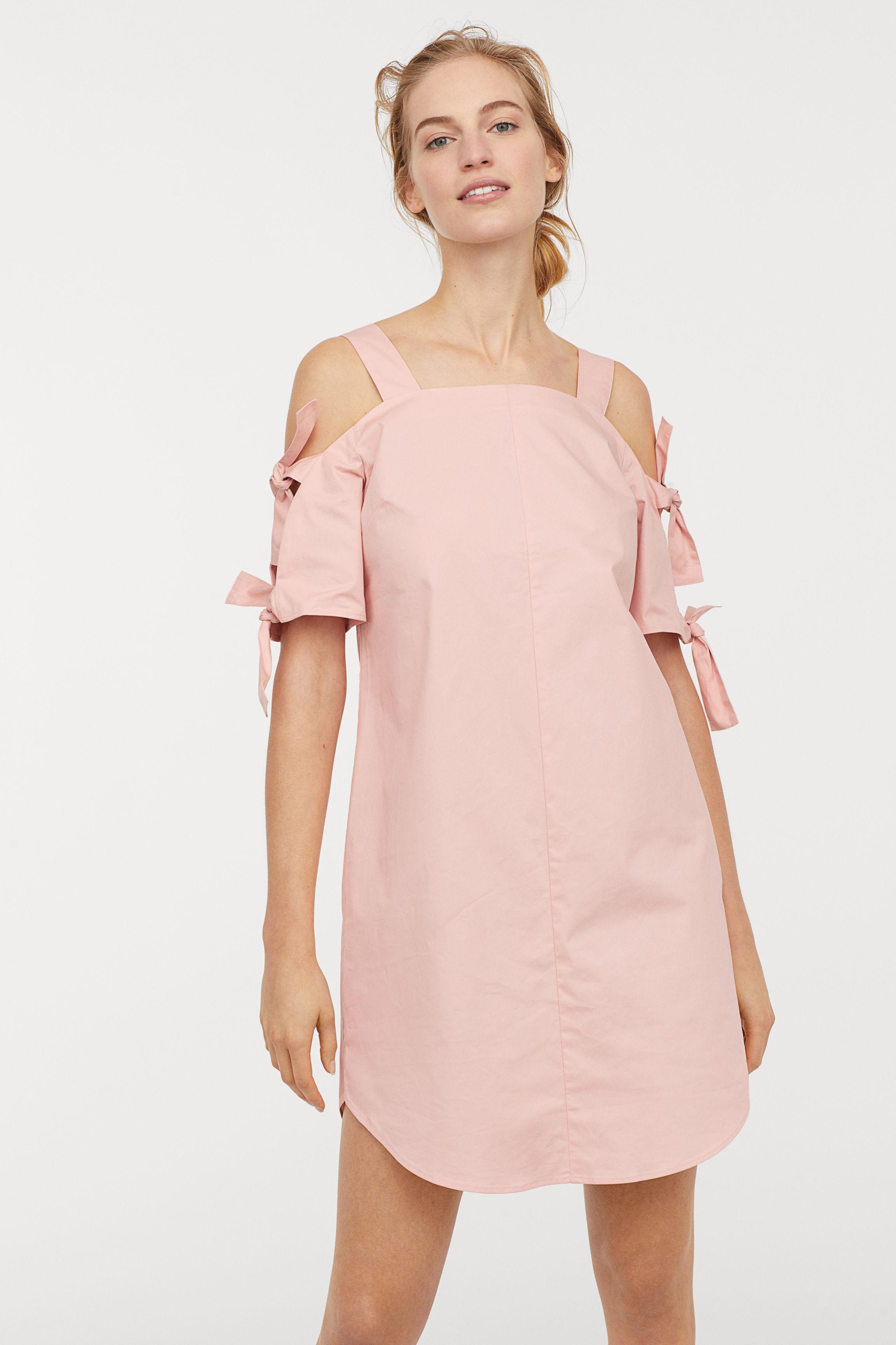 h&m open shoulder dress