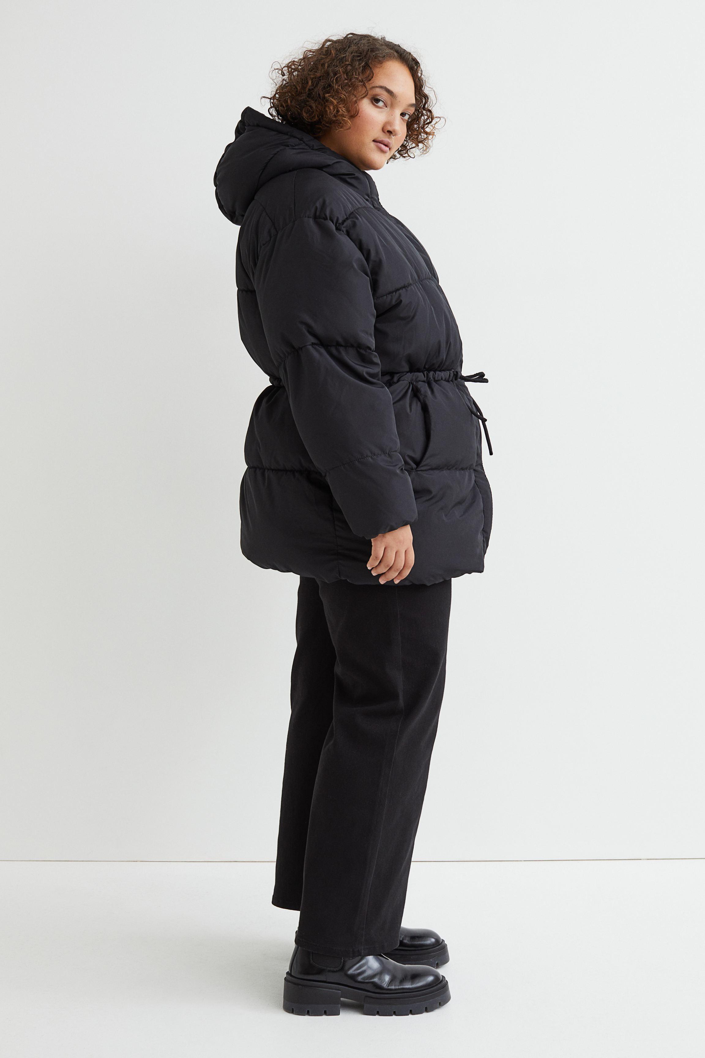 H&M H & M+ Puffer Jacket in Black | Lyst
