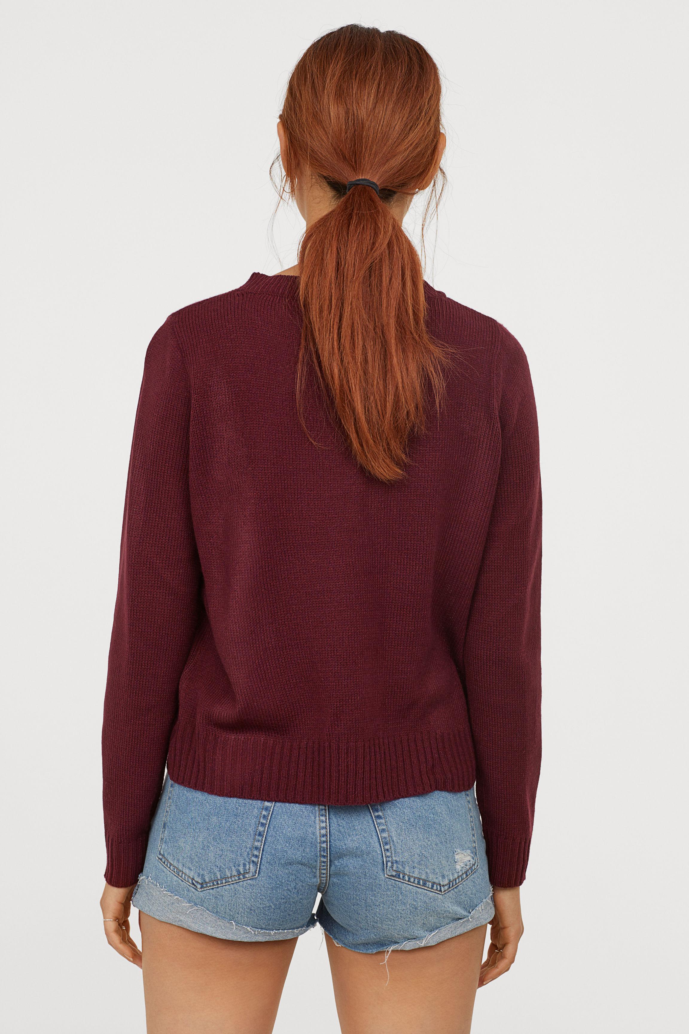redesignwithnuskin: Purple Sweater Dress H&M