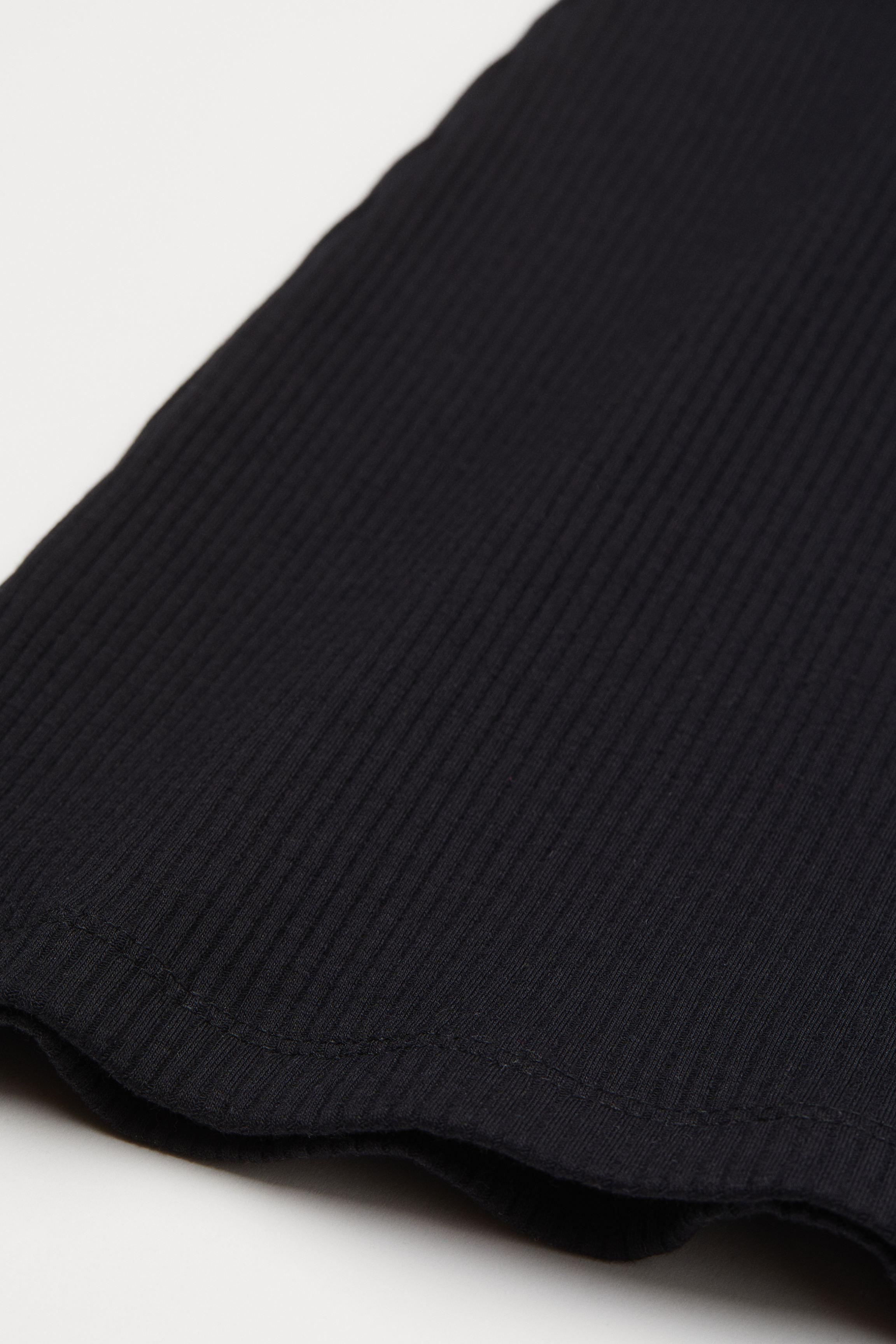 H\u0026M Ribbed Jersey Jazz Trousers in 
