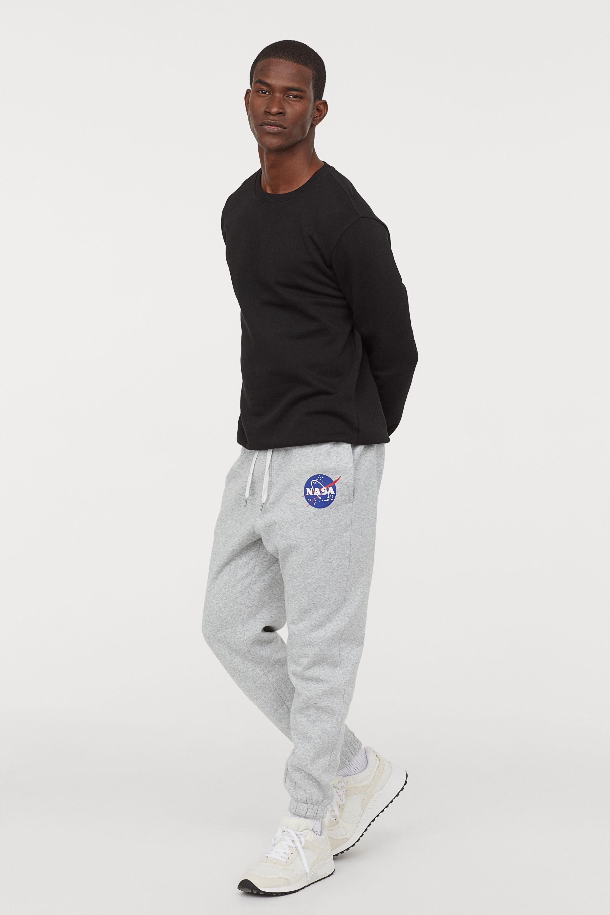 gray sweatpants h&m