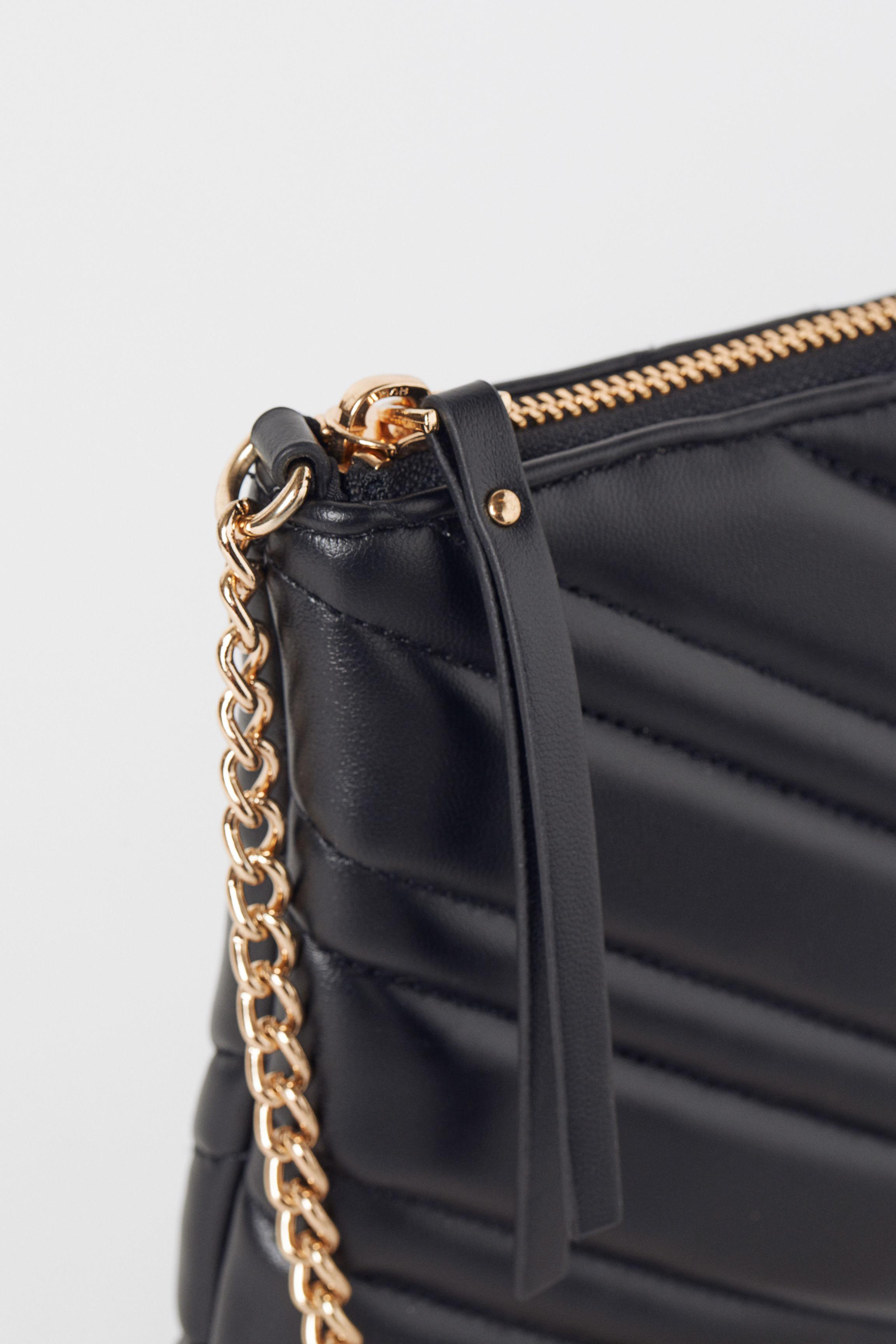 H&M Quilted Shoulder Bag in Black - Lyst