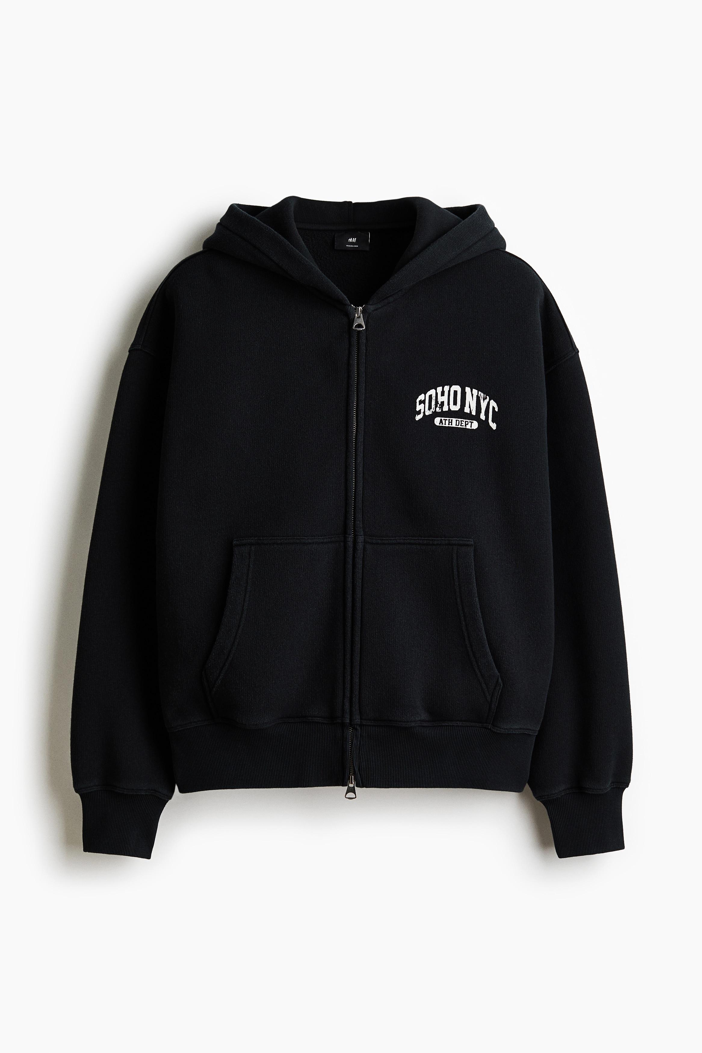 Sweat à Capuche H&M - Blanc Et Noir - Taille Petit Homme - Occasion Très Bon état