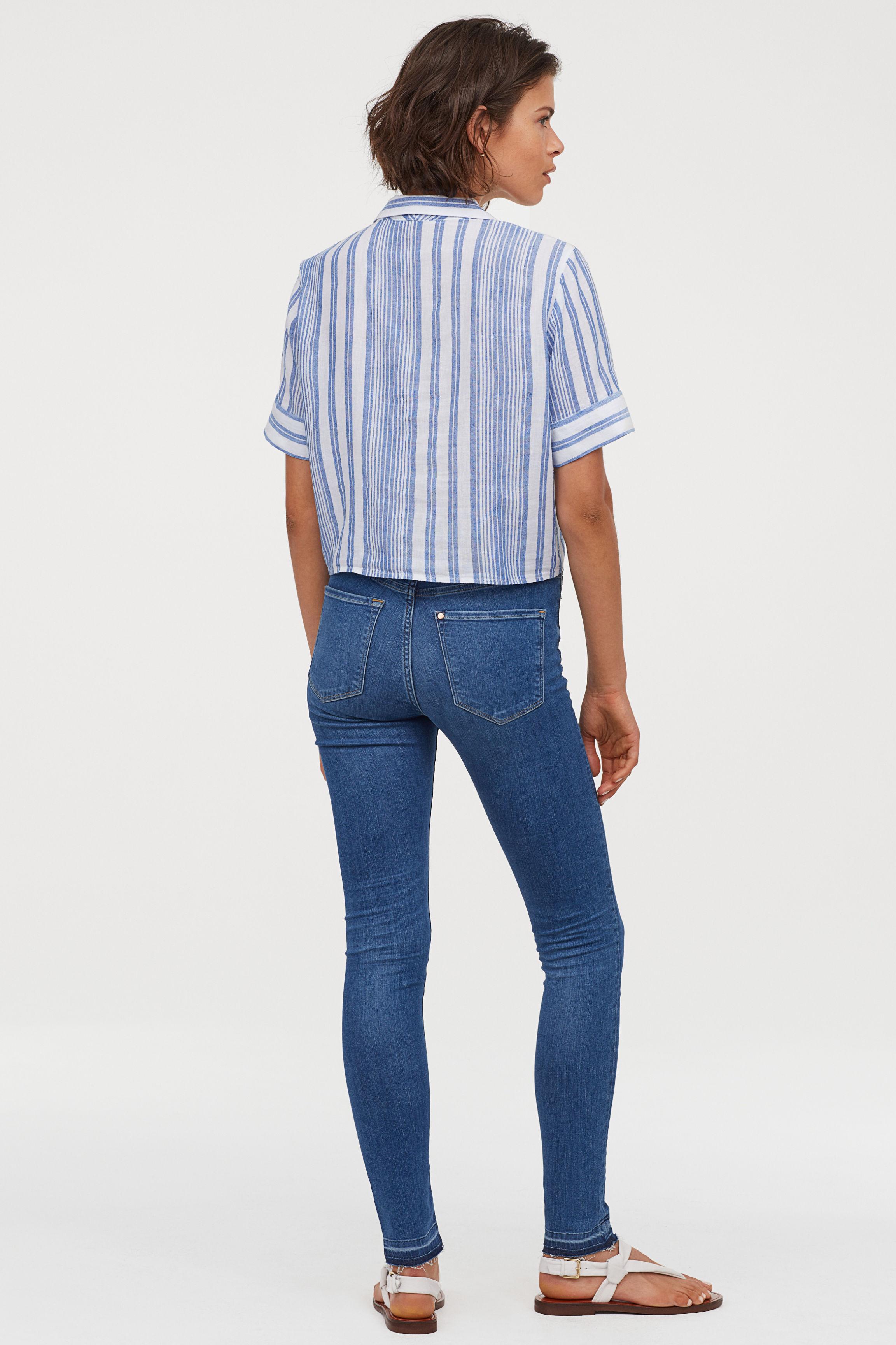 h and m blue jeans
