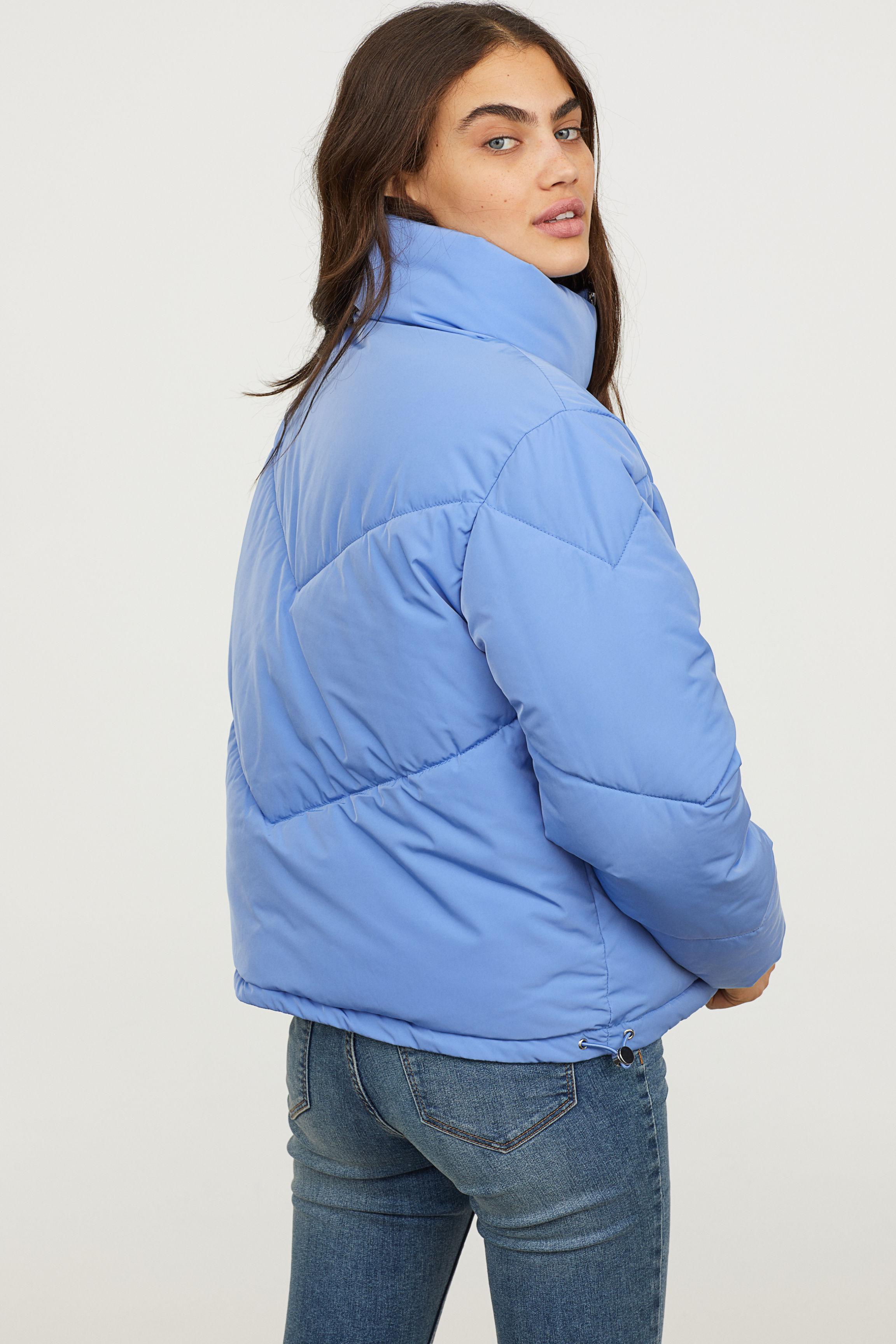 double zip puffer jacket