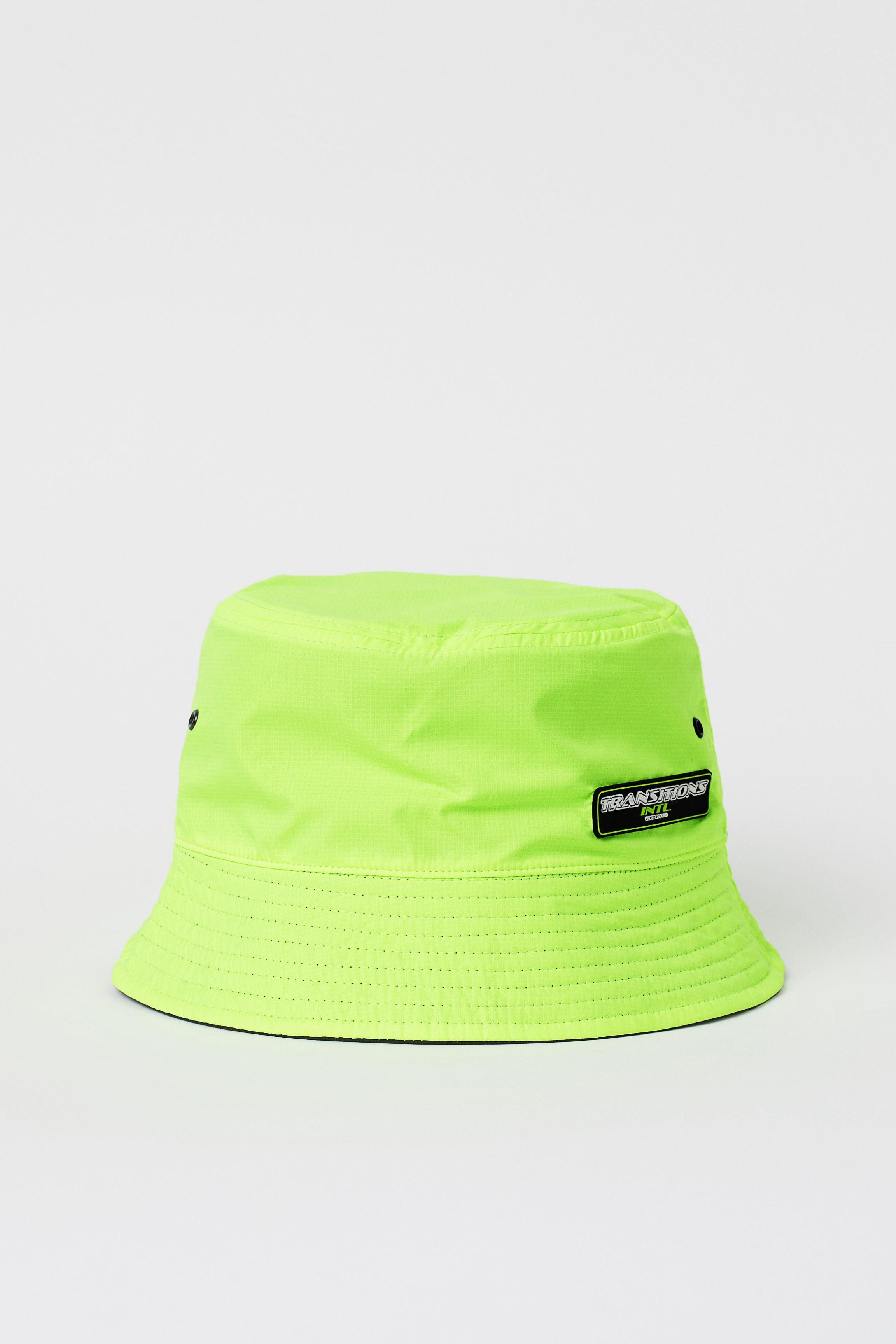 neon yellow bucket hat