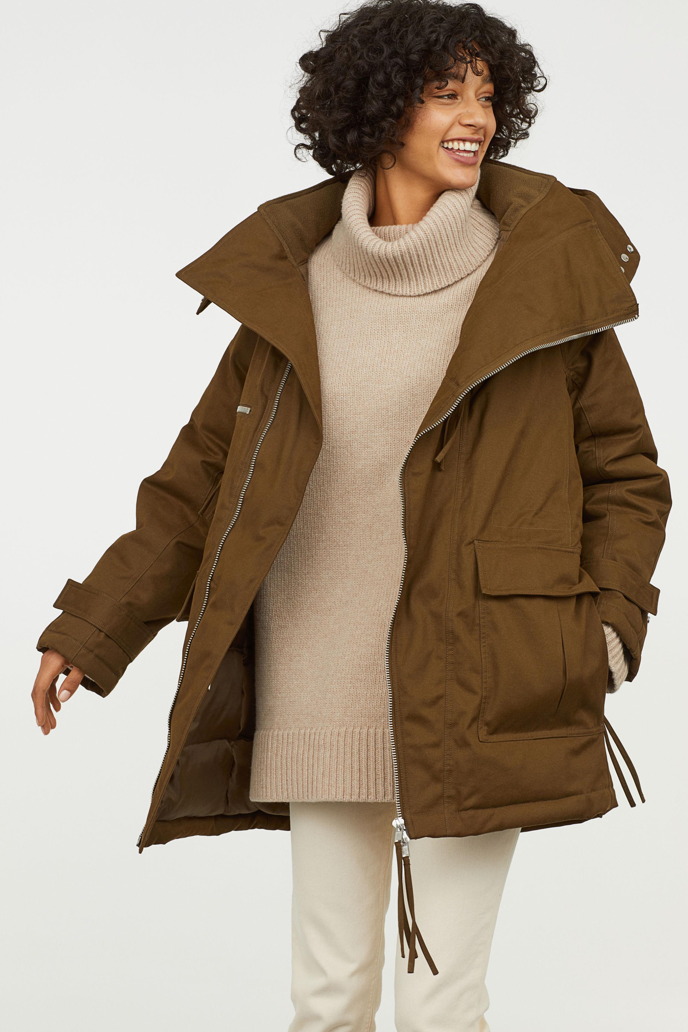 nike long down coat