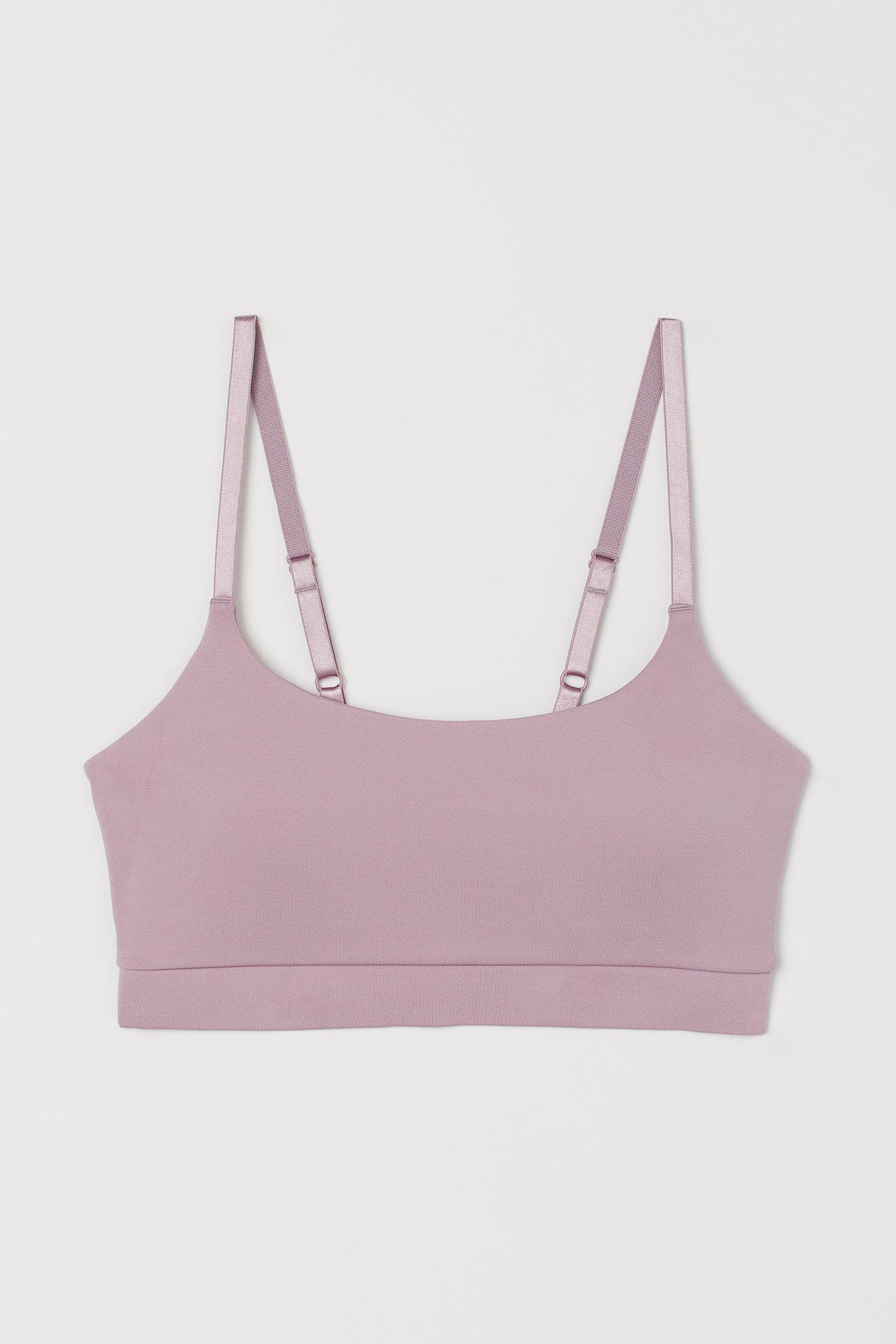 H M Synthetic Sports Bra Medium Support In Pink Lyst H M Synthetic Sports Bra Medium Support In Pink Lyst