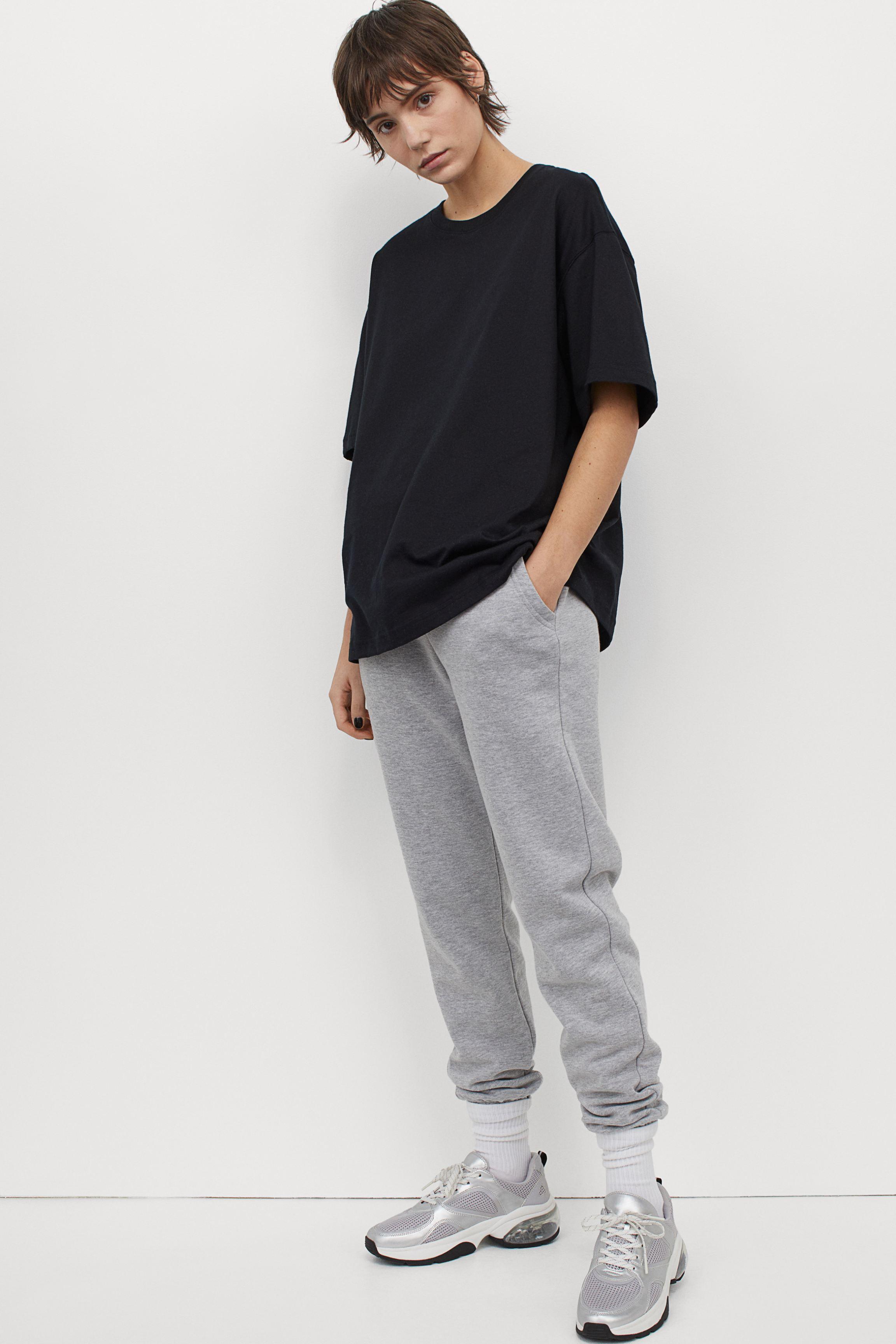 gray sweatpants h&m