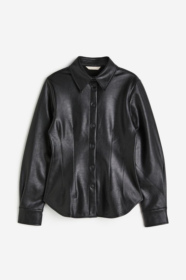 Chemise Cintree H M en coloris Noir Lyst