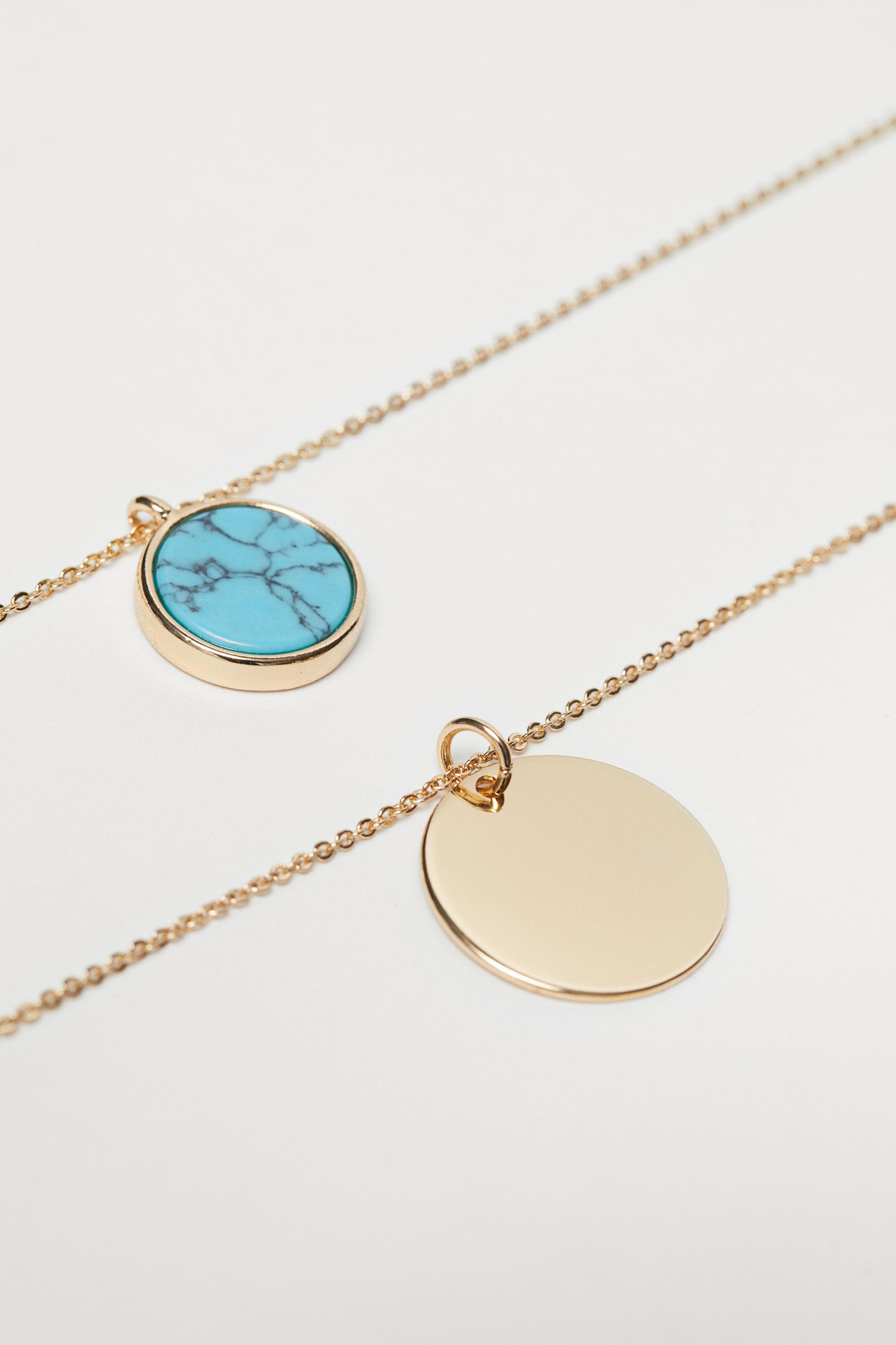 H&M Twostrand Necklace in Gold (Metallic) Lyst