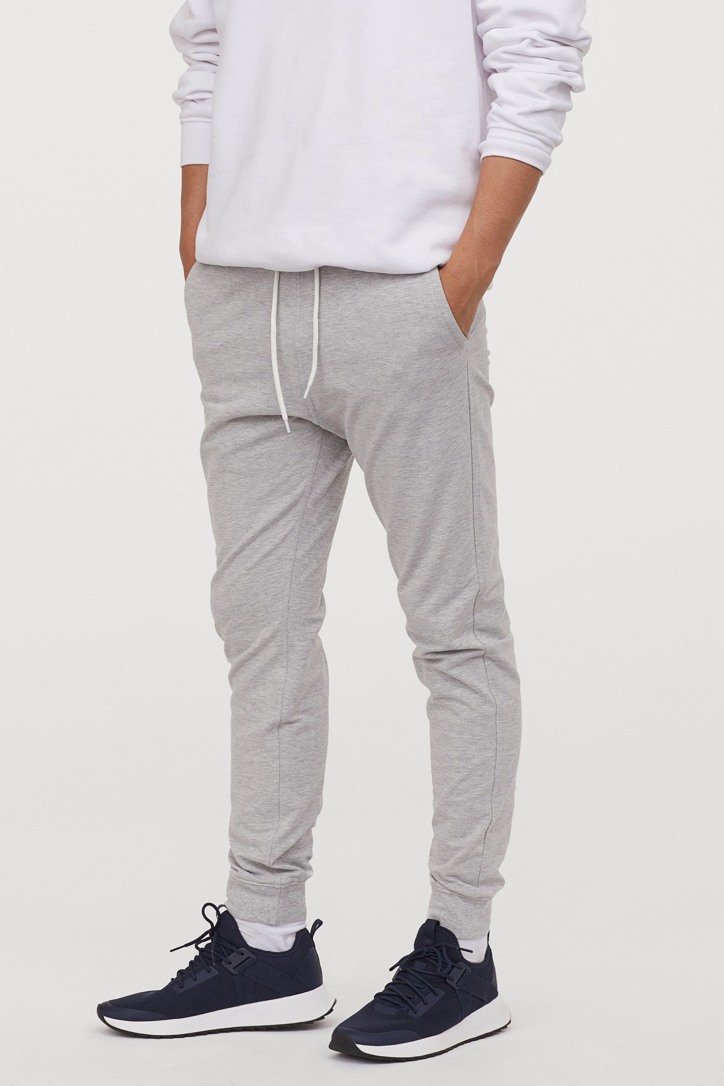 H&M Slim Fit Sweatpants in Gray for Men | Lyst