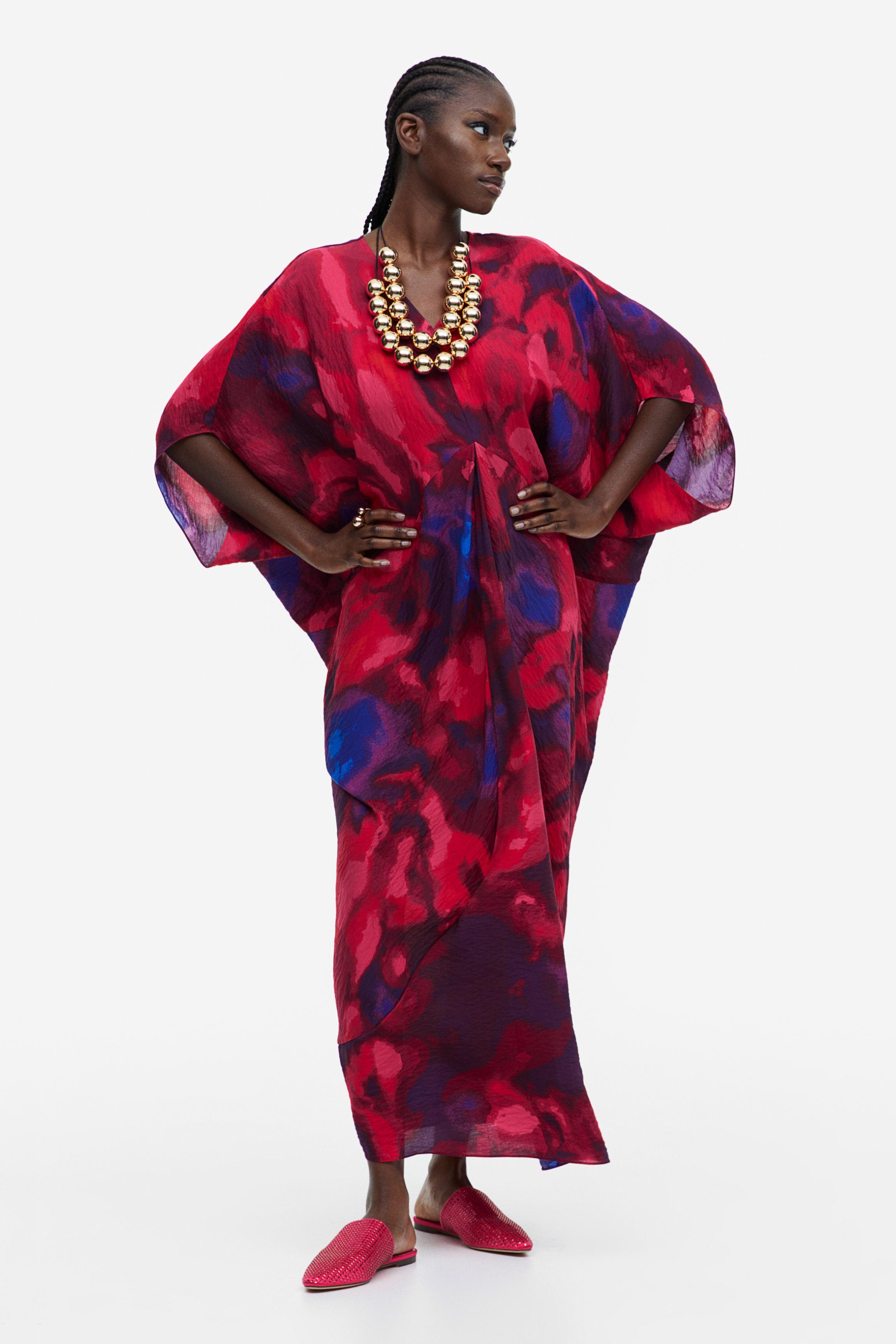 H&M Caftan in Red | Lyst