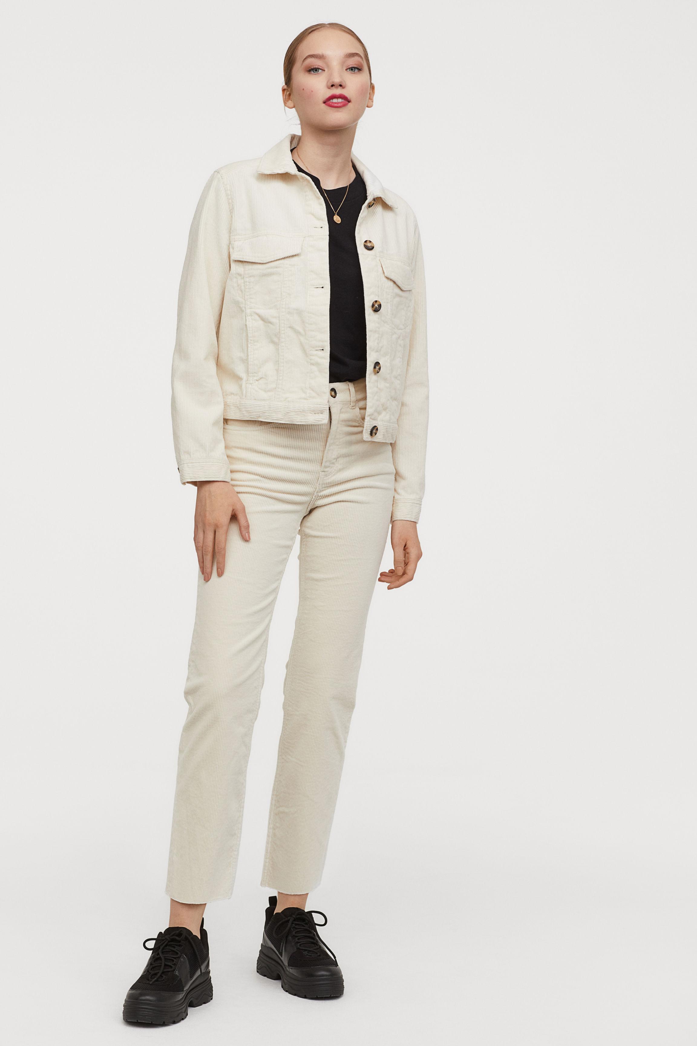 ankle length corduroy pants