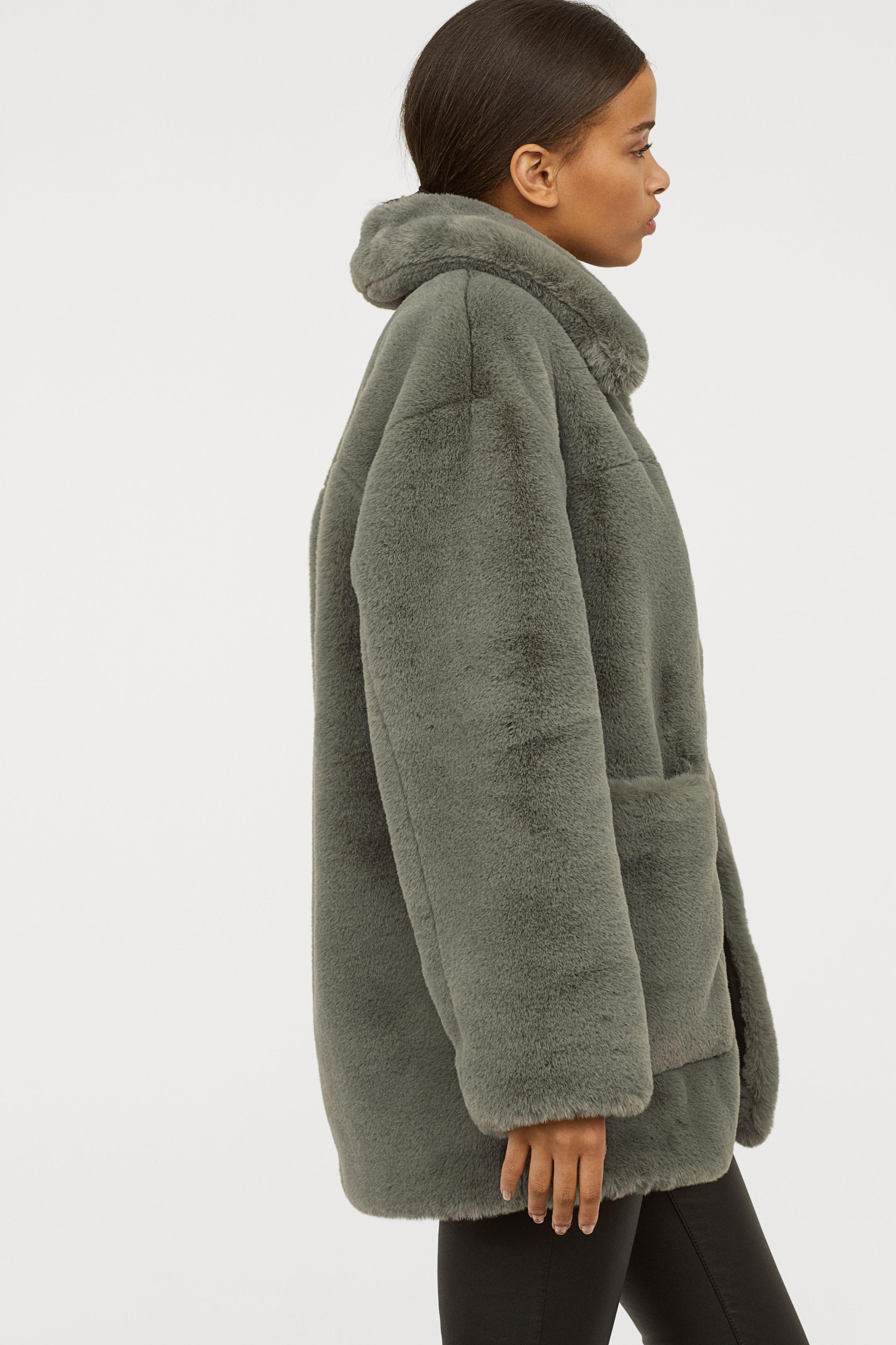 h and m fluffy jacket
