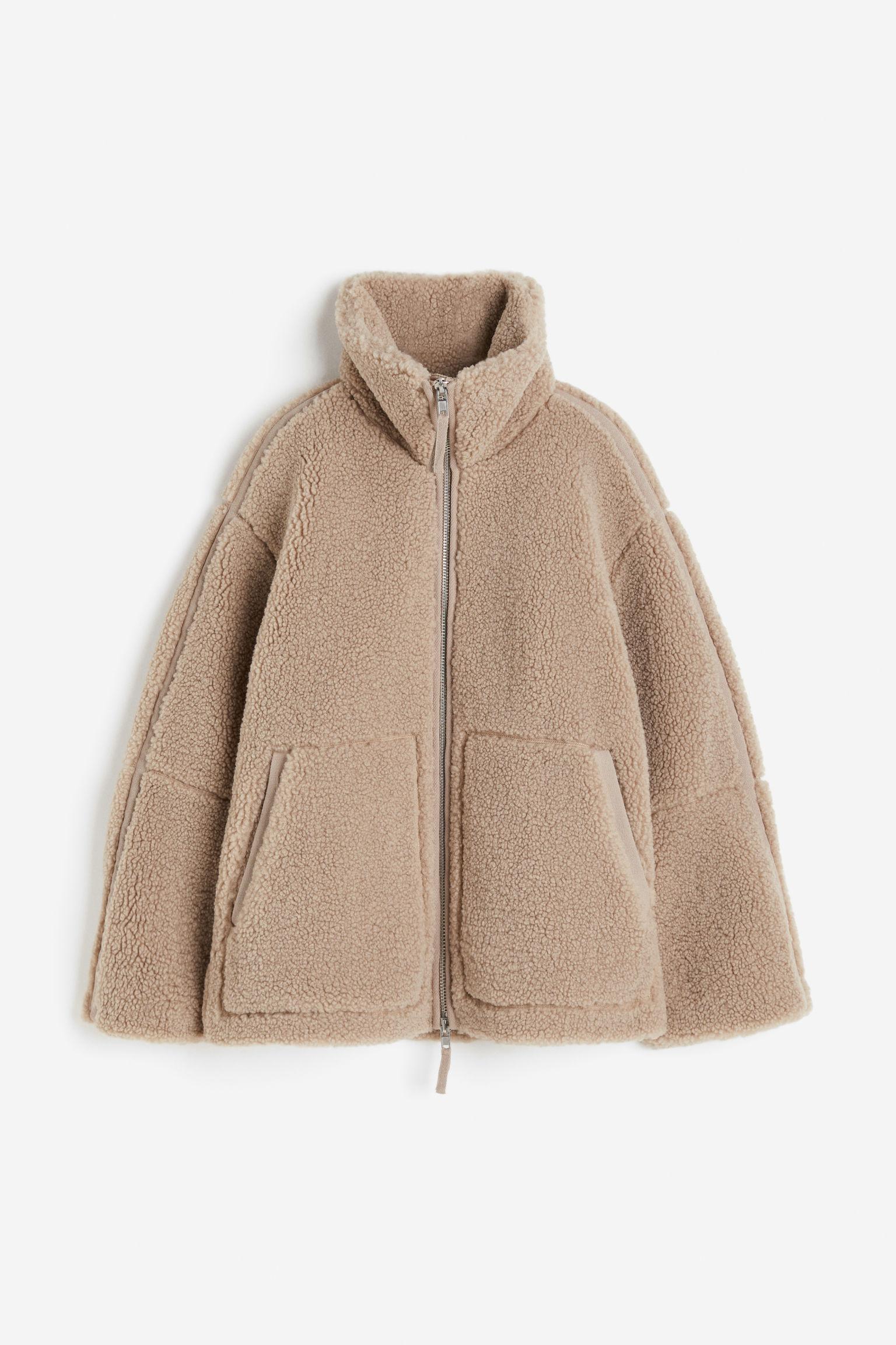 Fleece Jacket GrÃ¼ner Parka H&m H Und M Parka Mit Teddyfutter
