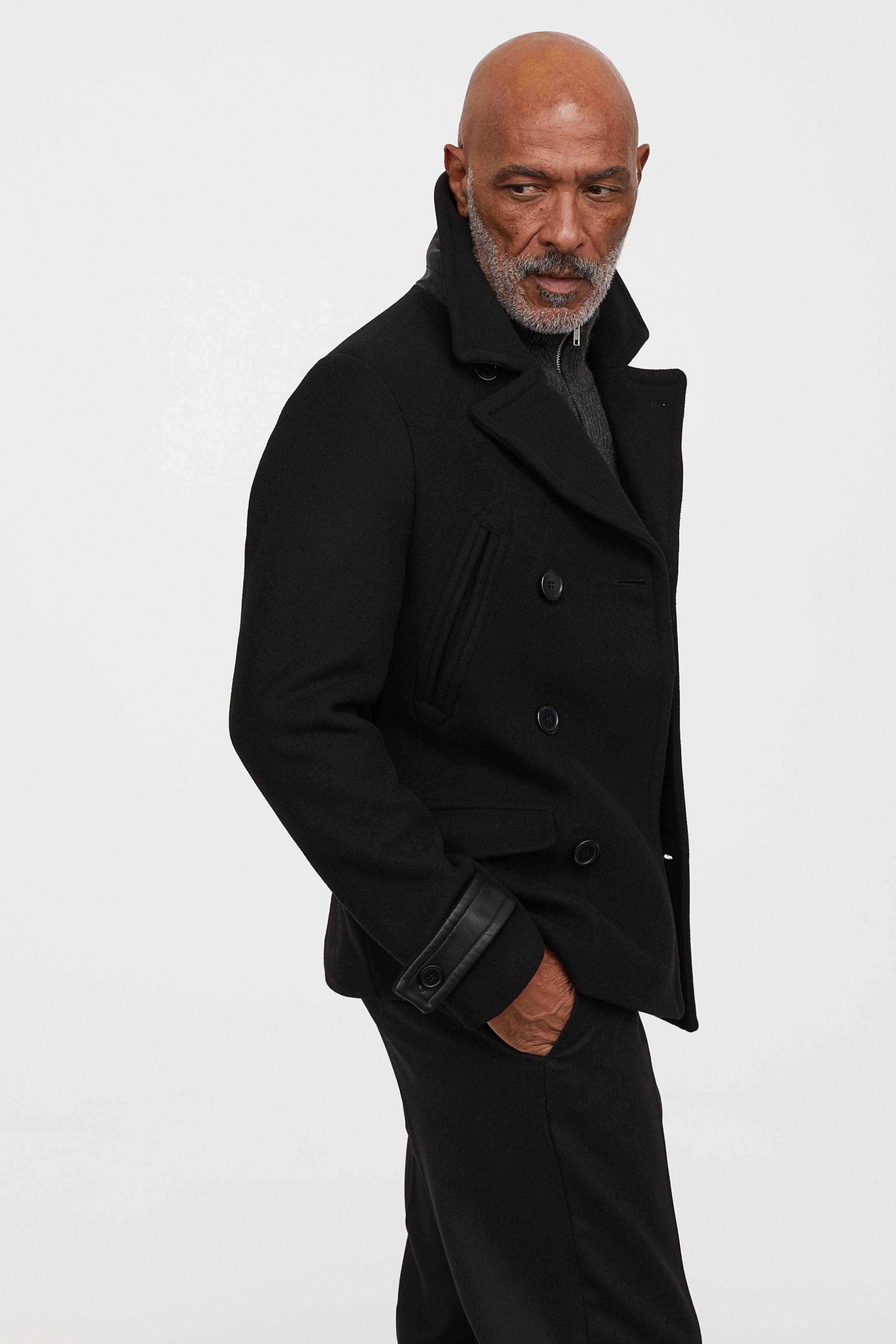 wool coat men h&m