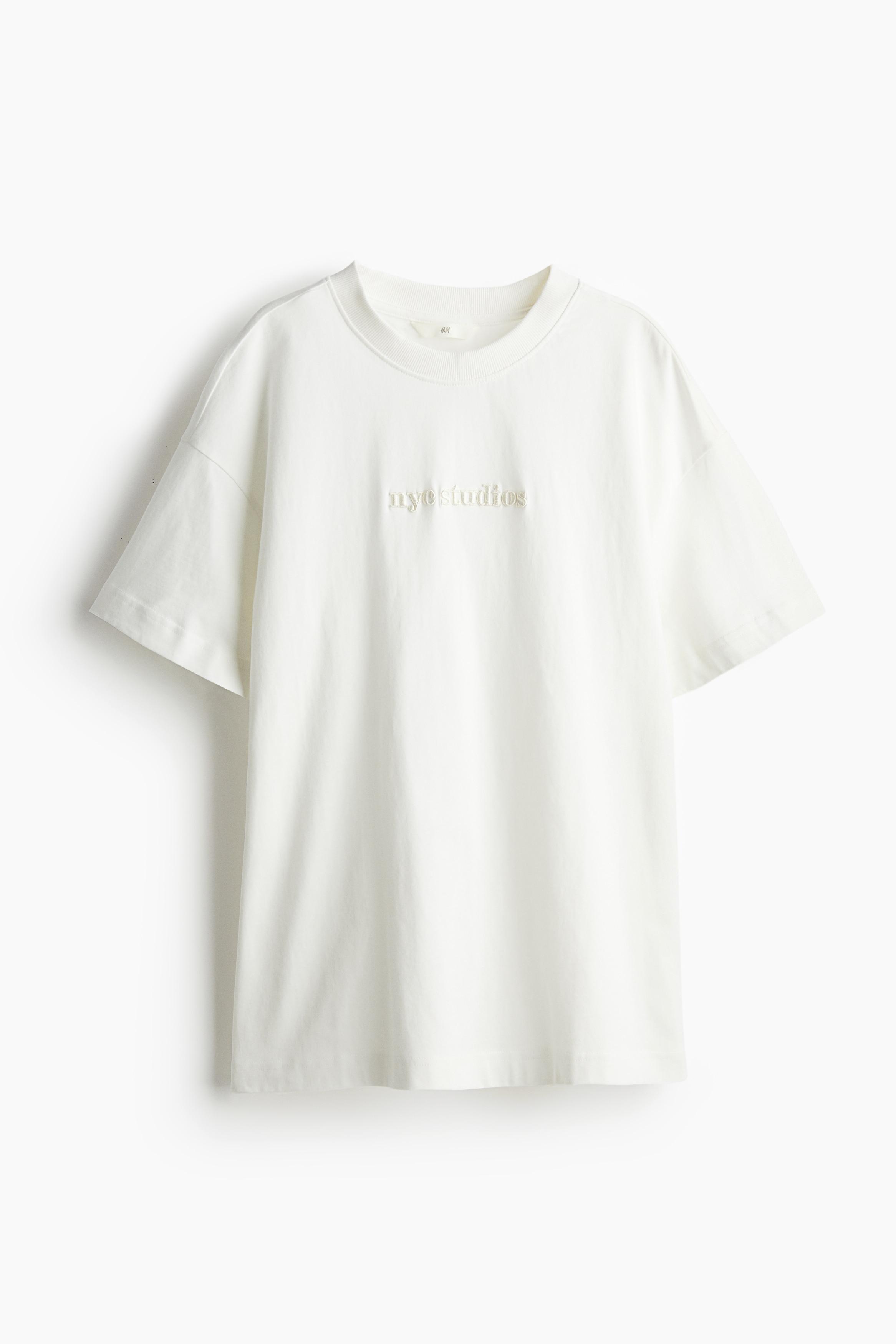 H&m Wit Oversized Shirt Dames H&m Oversized T Shirt Dames