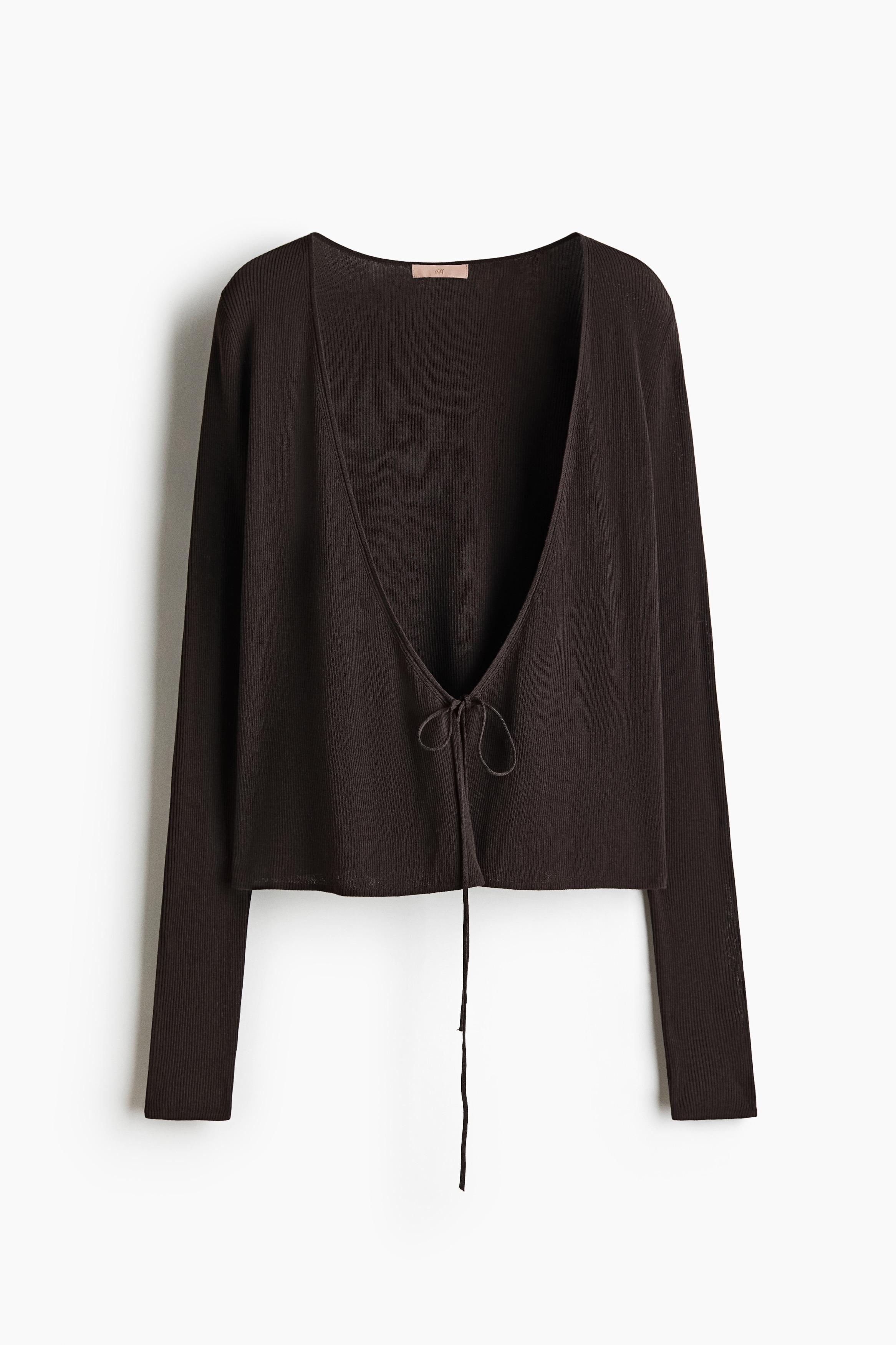 Cardigan Texturé Noir H&M - Taille M - Neuf Avec Étiquettes