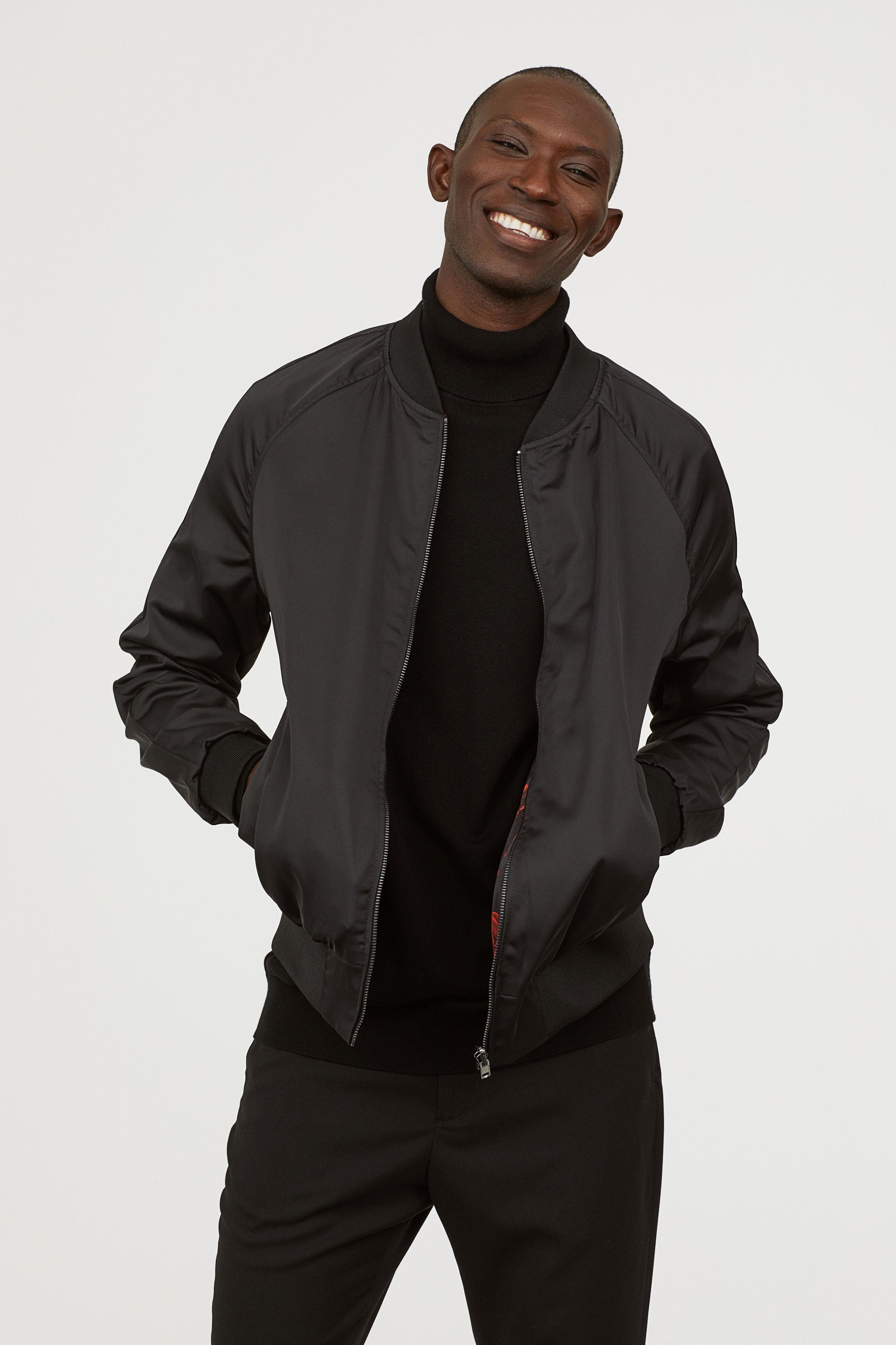 h&m reversible bomber jacket
