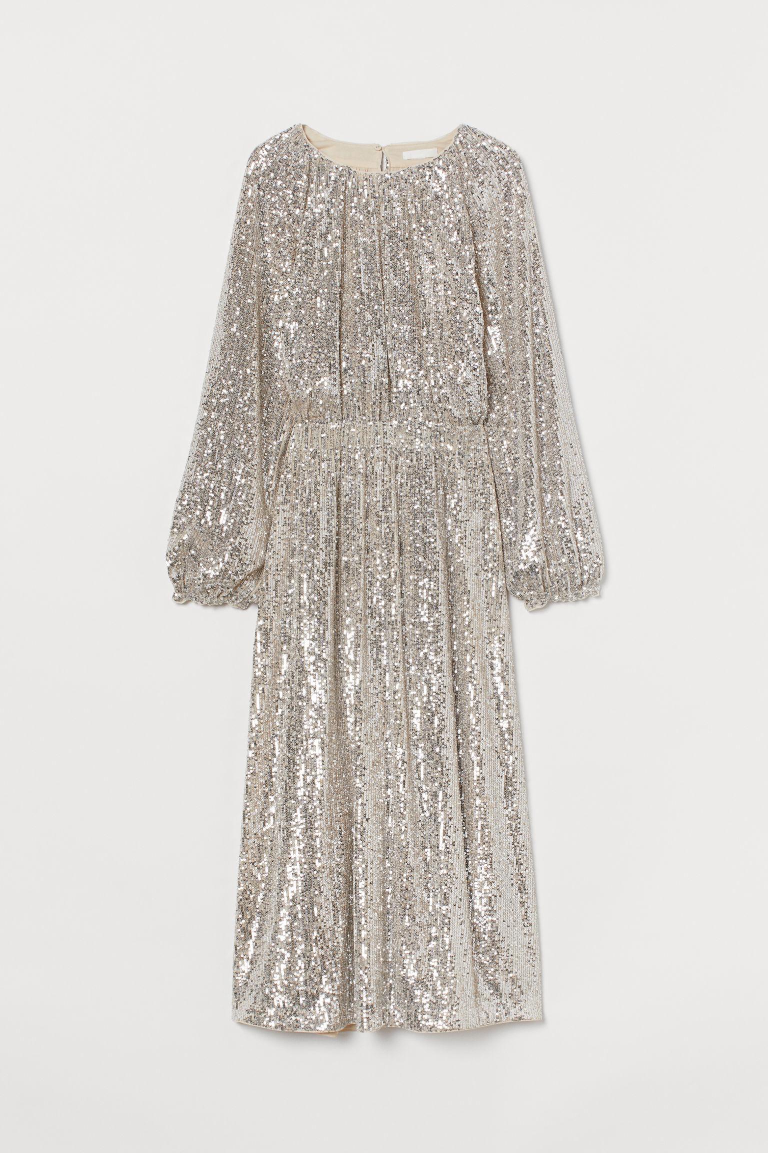 robe sequin h&m