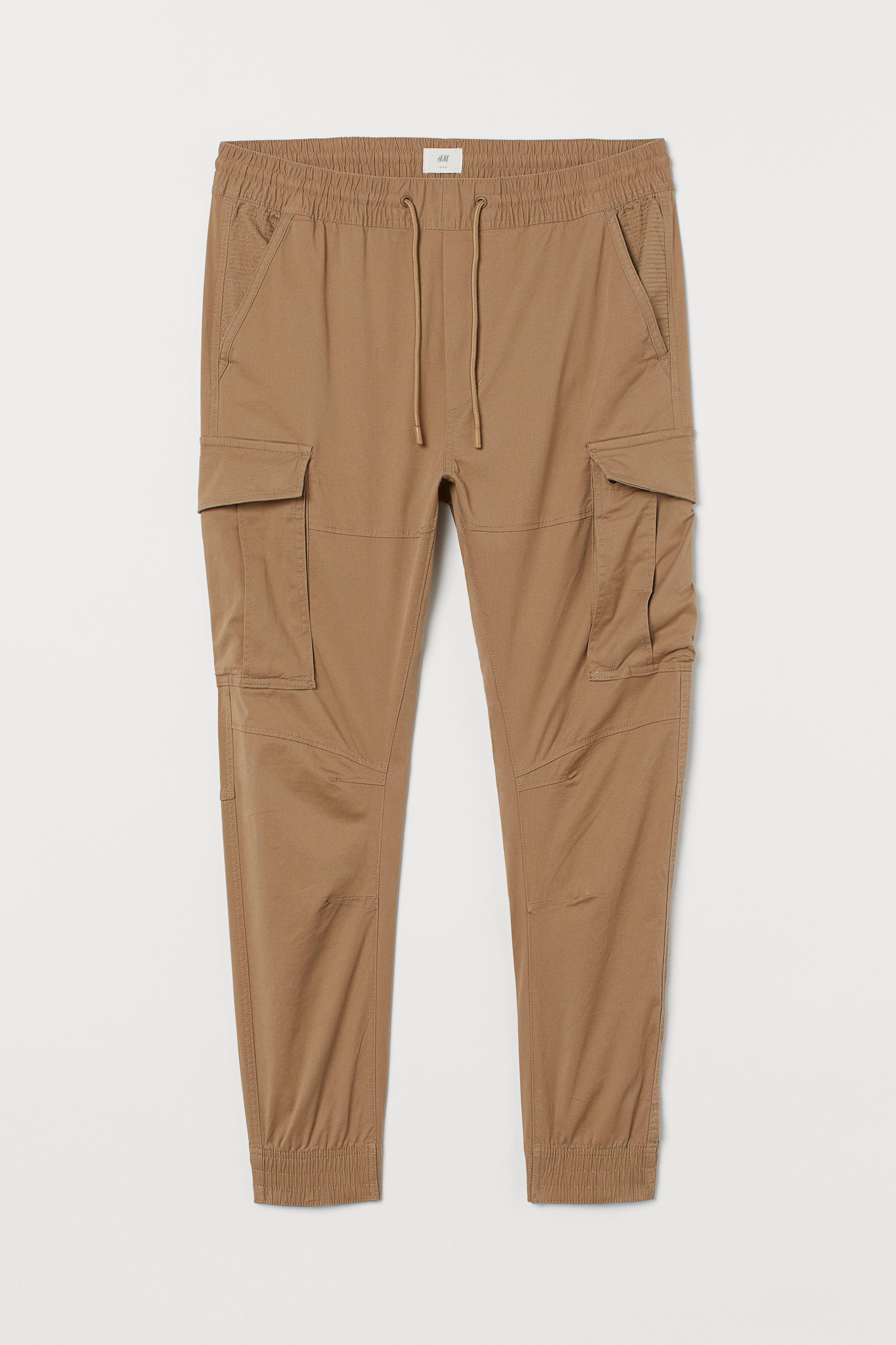 beige joggers h&m