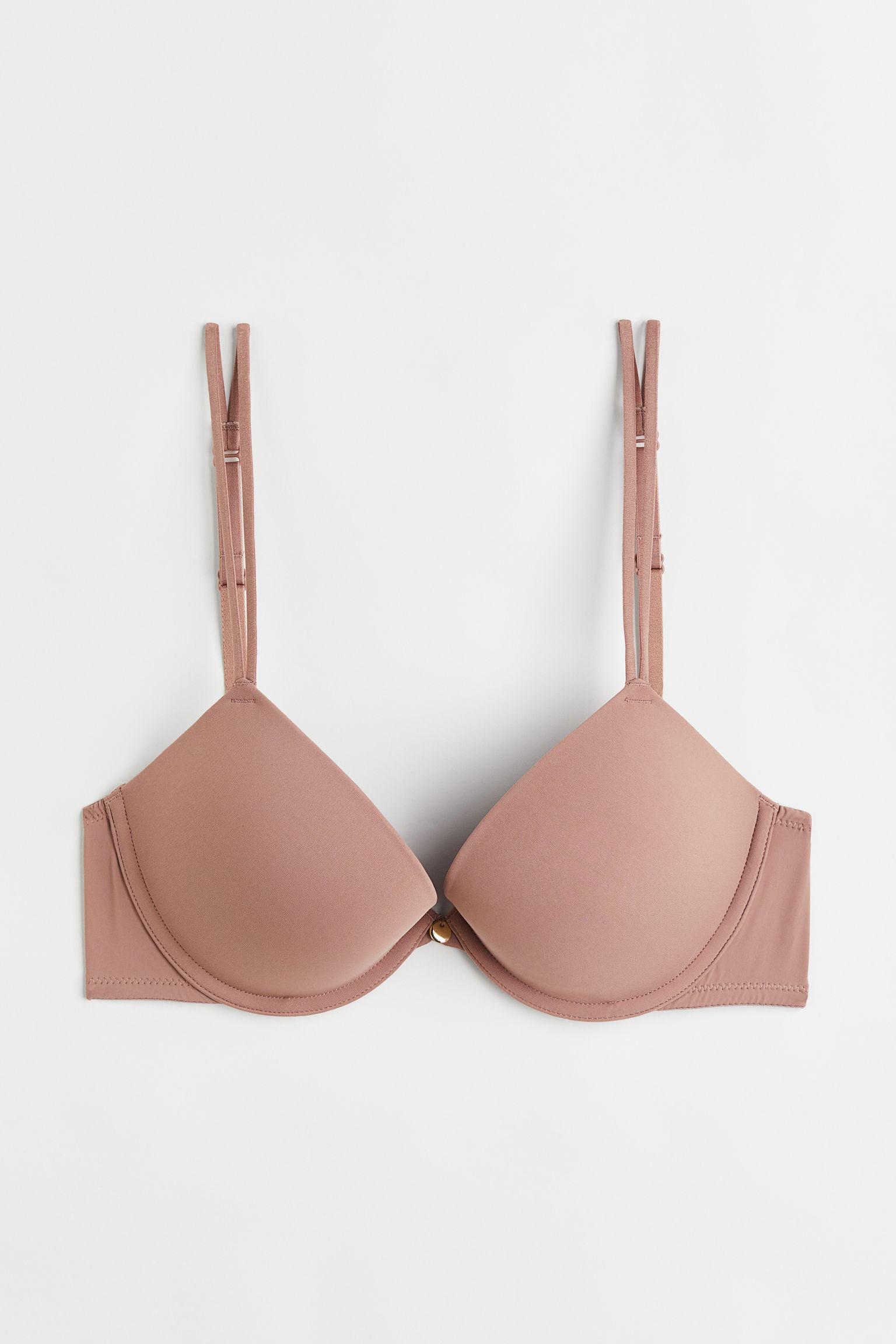 H&M Jersey Push-up Bra in Pink | Lyst Canada
